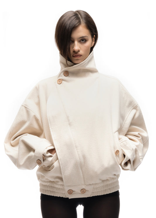 MOLESKIN JACKET WHITE FEMALE