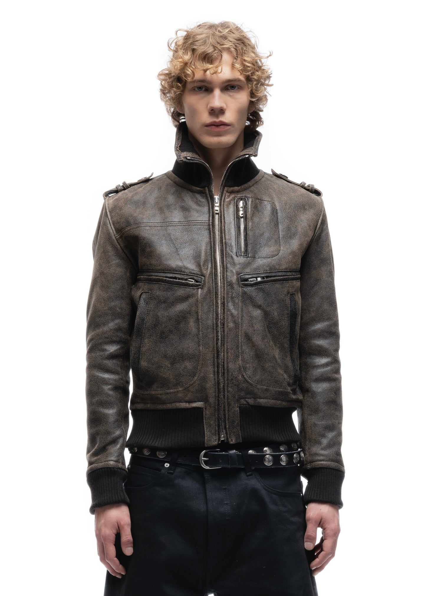 SHADOW OPERATOR LEATHER JACKET USED