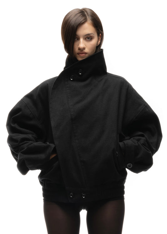 MOLESKIN JACKET BLACK FEMALE