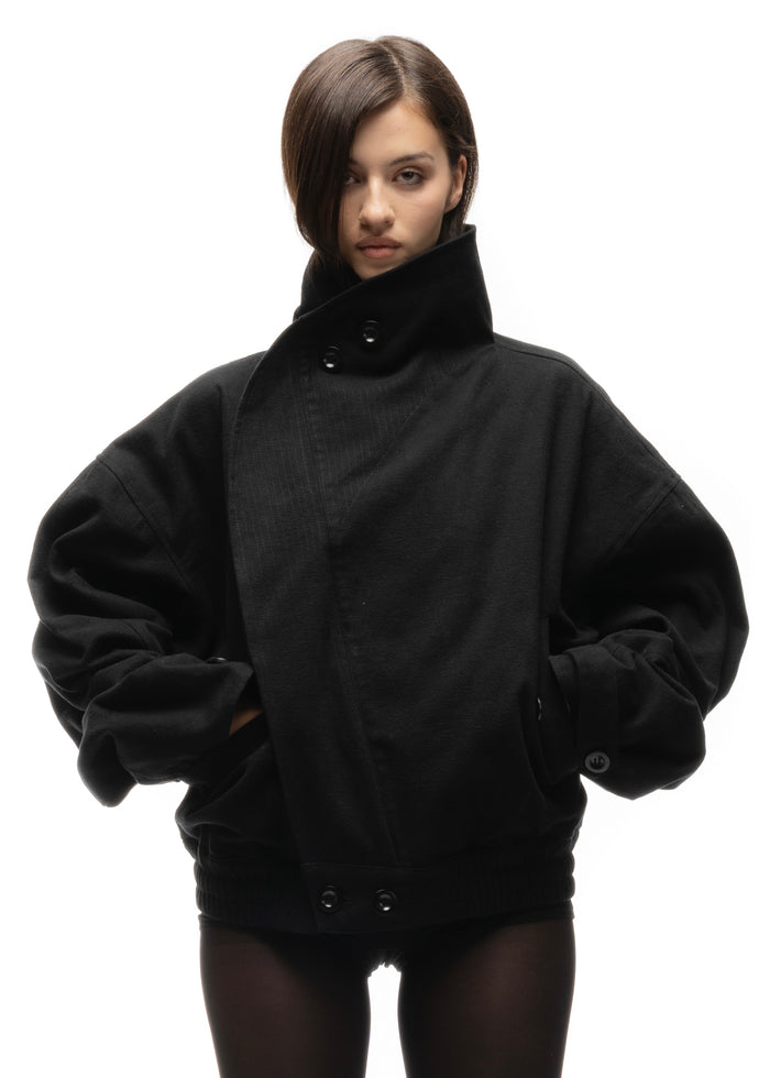 MOLESKIN JACKET BLACK FEMALE