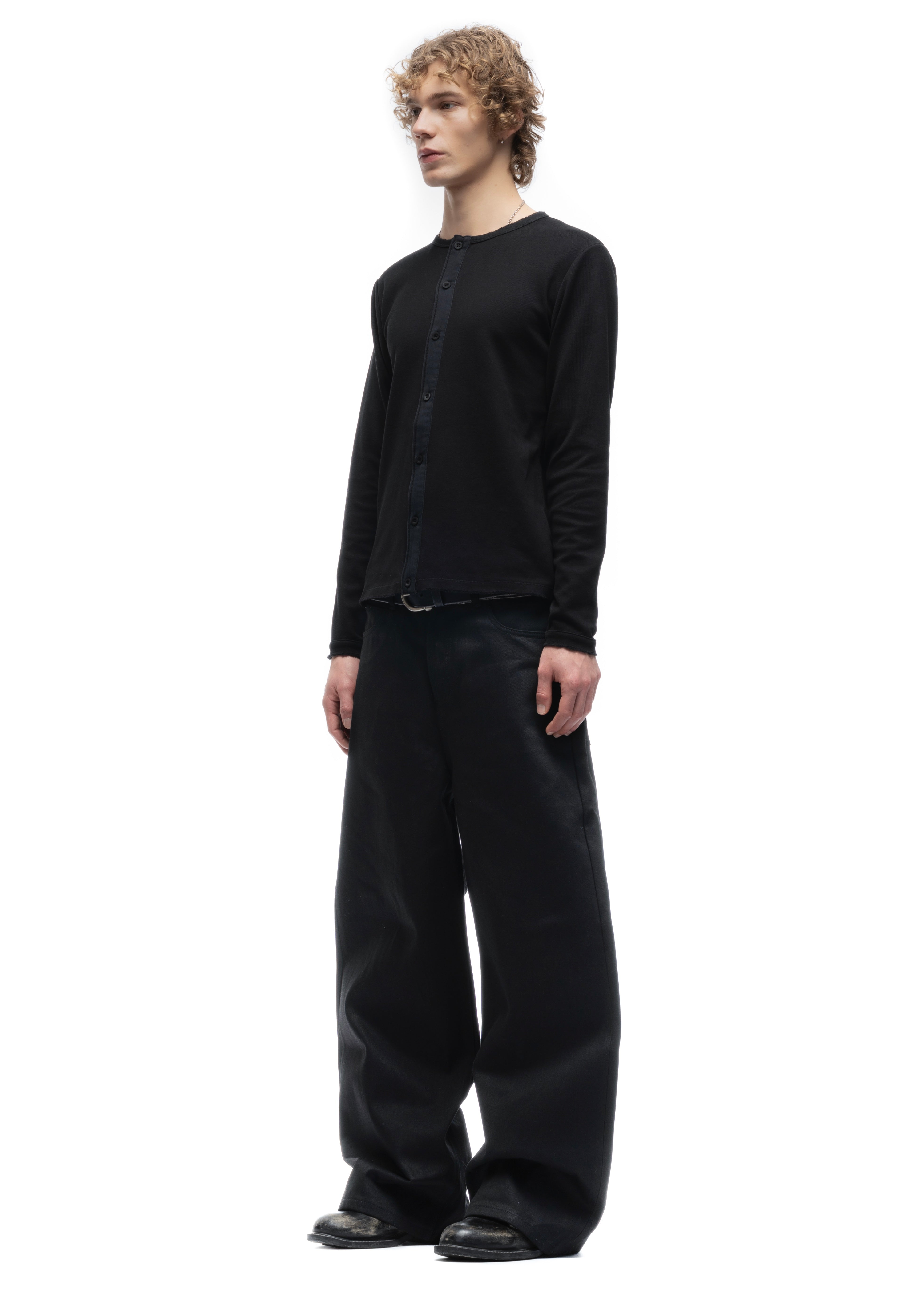 JAPANESE SELVEDGE LOOSE DENIM BLACK – NO/FAITH STUDIOS