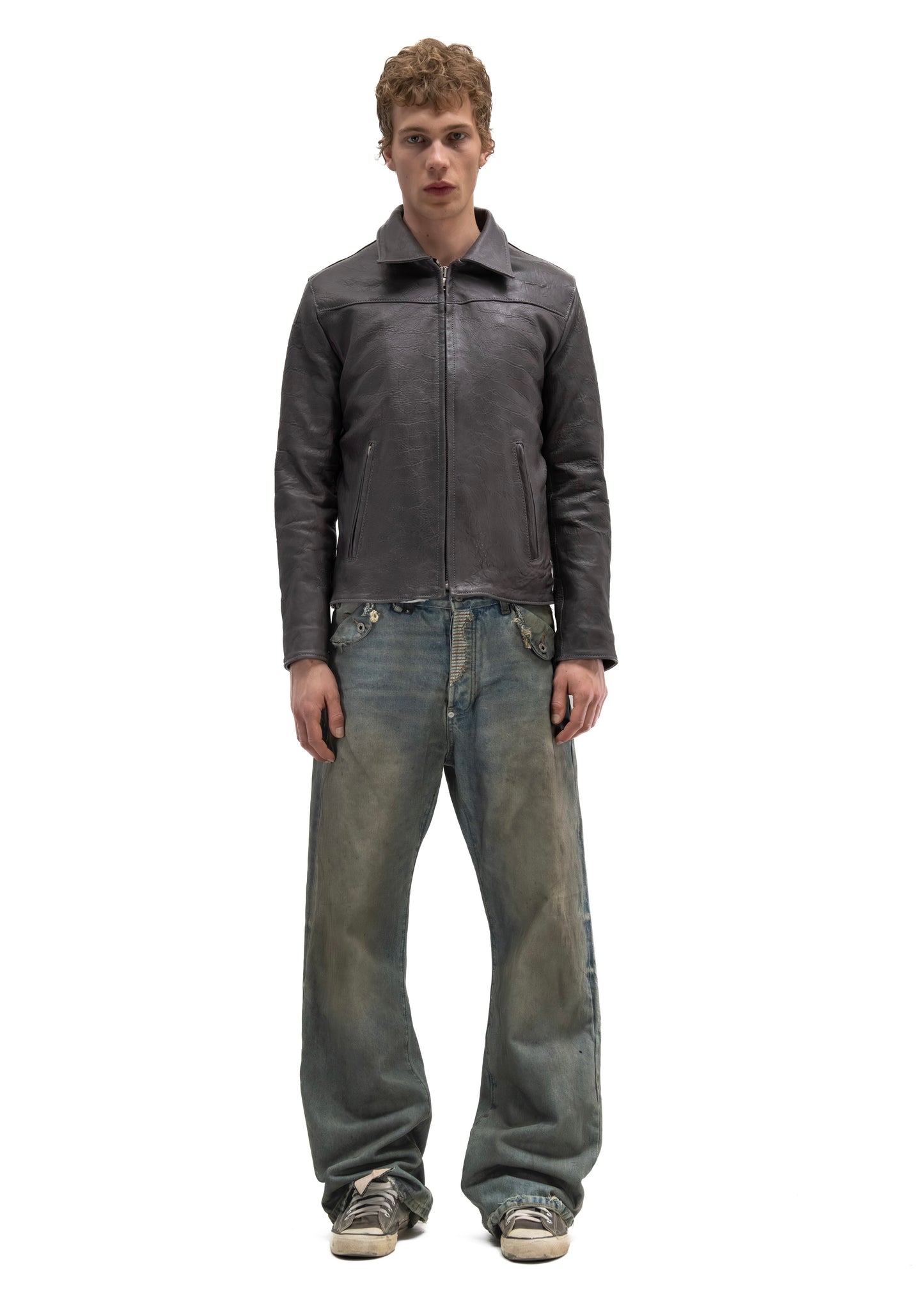 PLUM BIKER ONE CUT LEATHER JACKET
