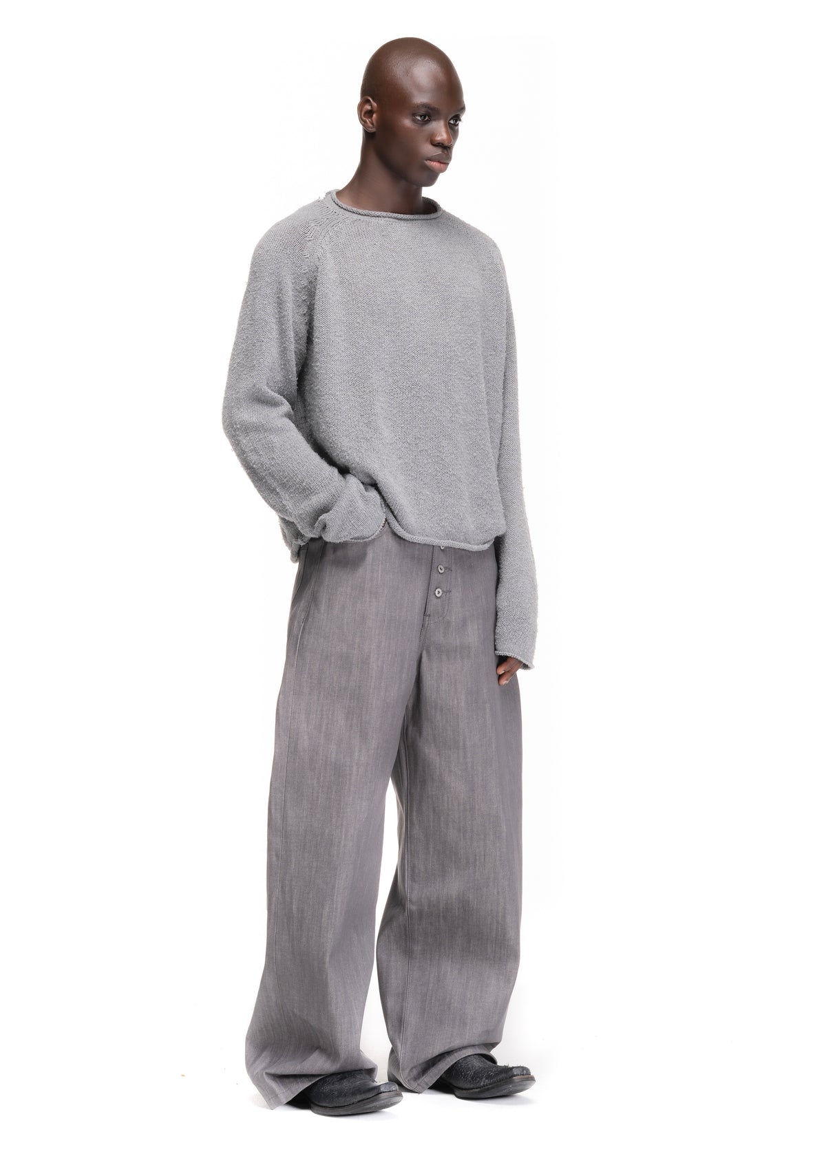 RAW DENIM JAPANESE LOOSE FIT GREY