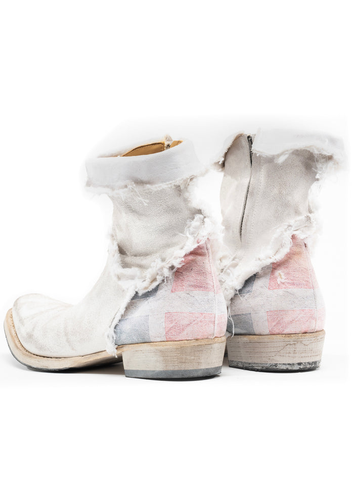 TEXAN BOOTS FLAG WHITE