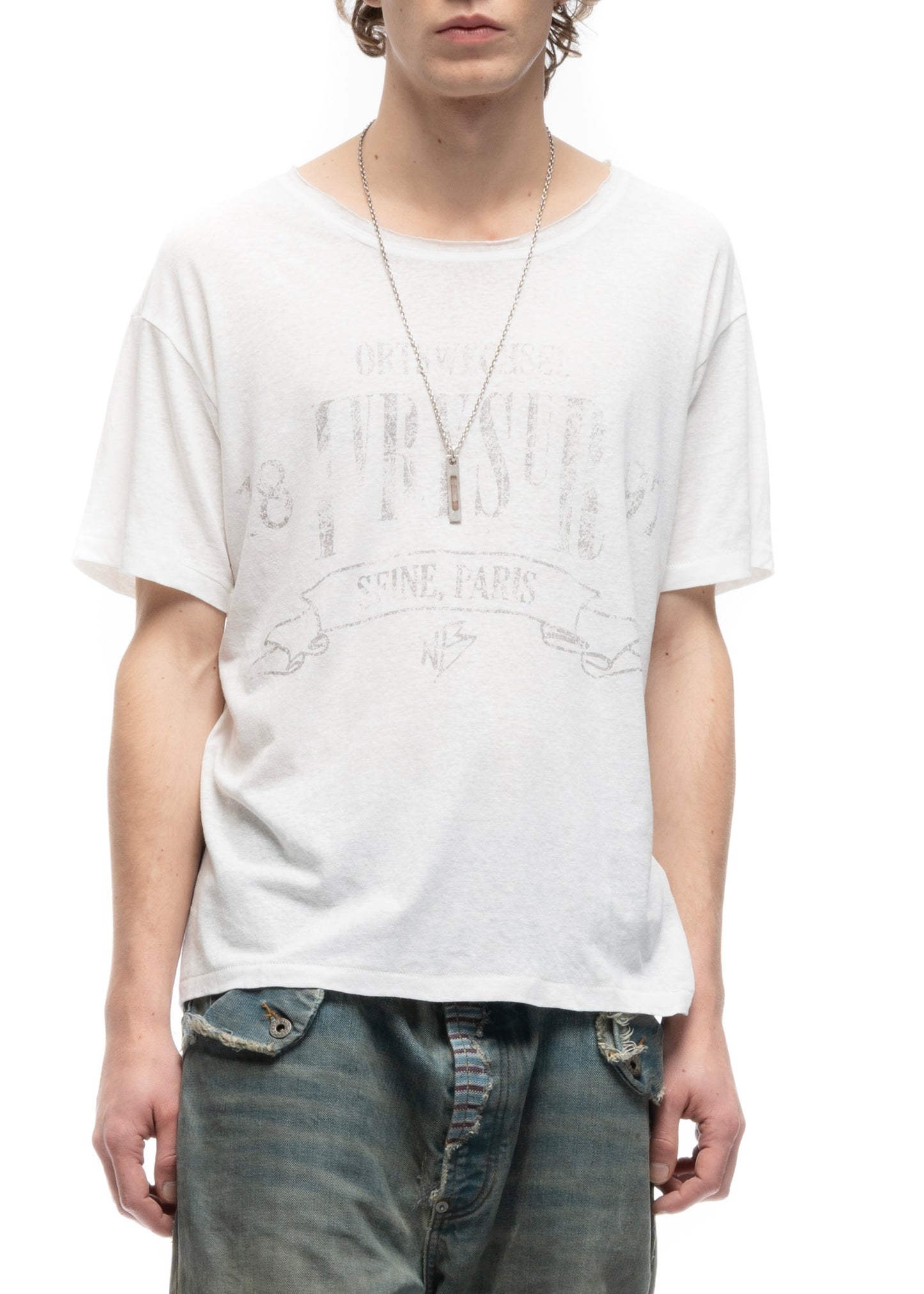 IVRY TEXTURED T-SHIRT WHITE