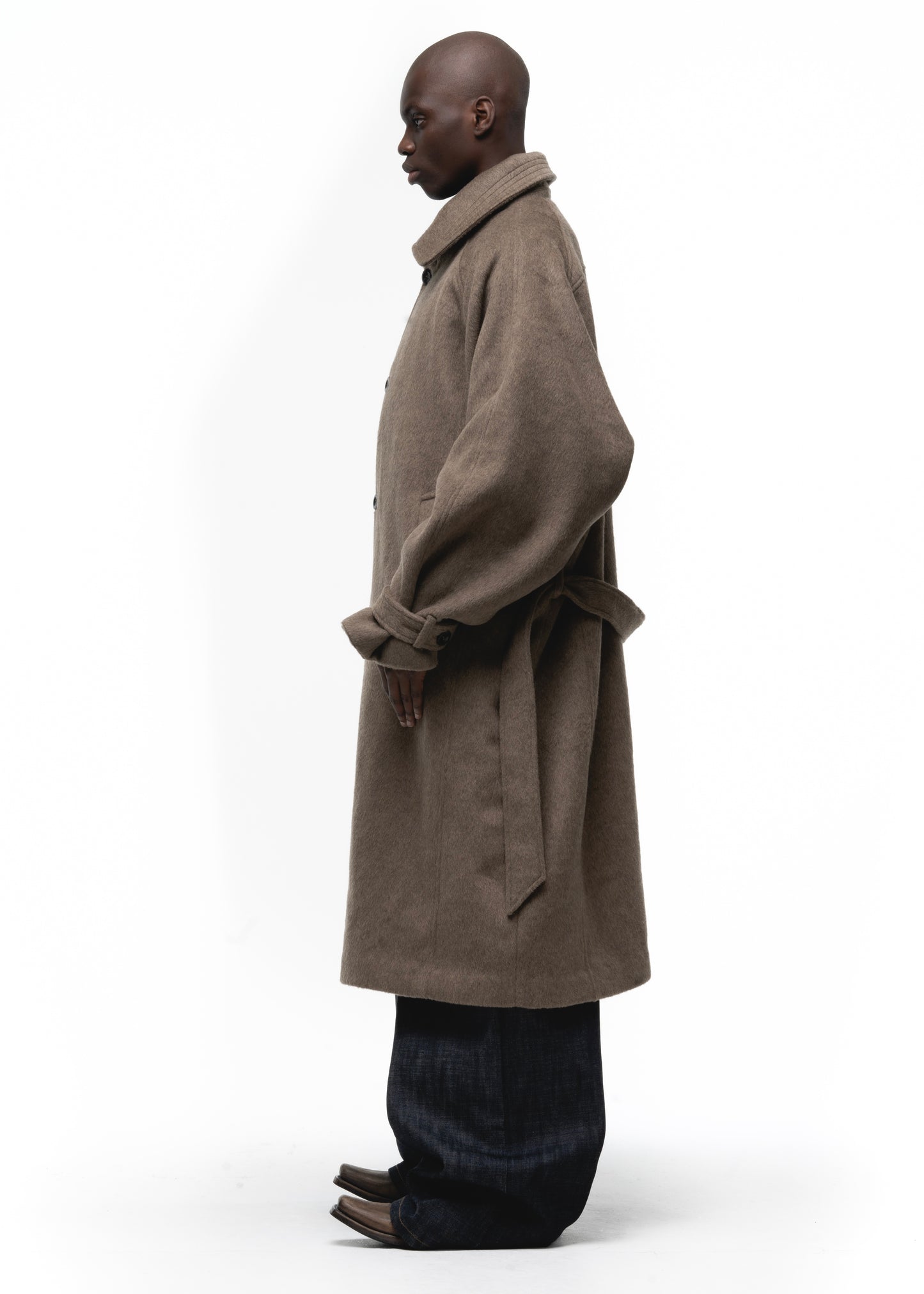 CLASSIC WOOL COAT EARTH GREEN