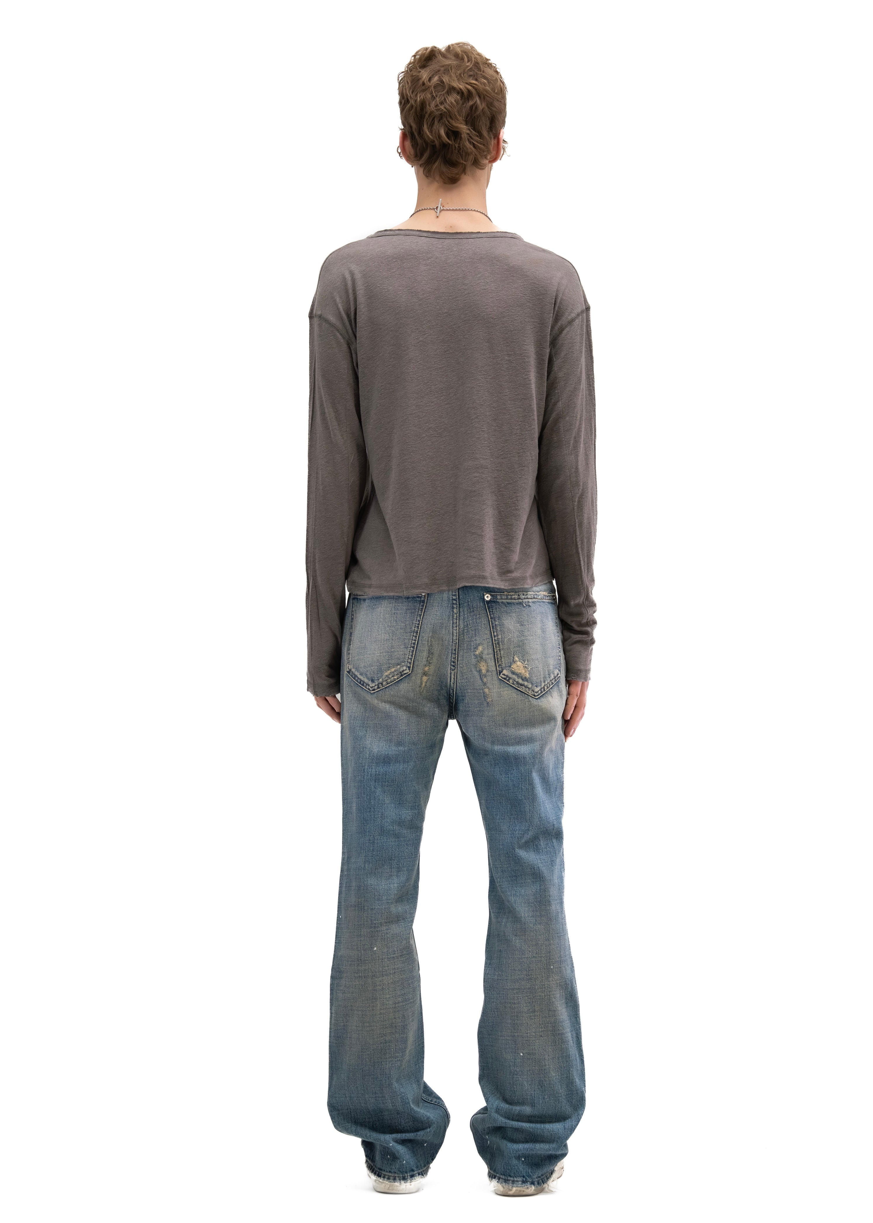 HERITAGE BUTTON-UP LONGSLEEVE TAUPE – NO/FAITH STUDIOS