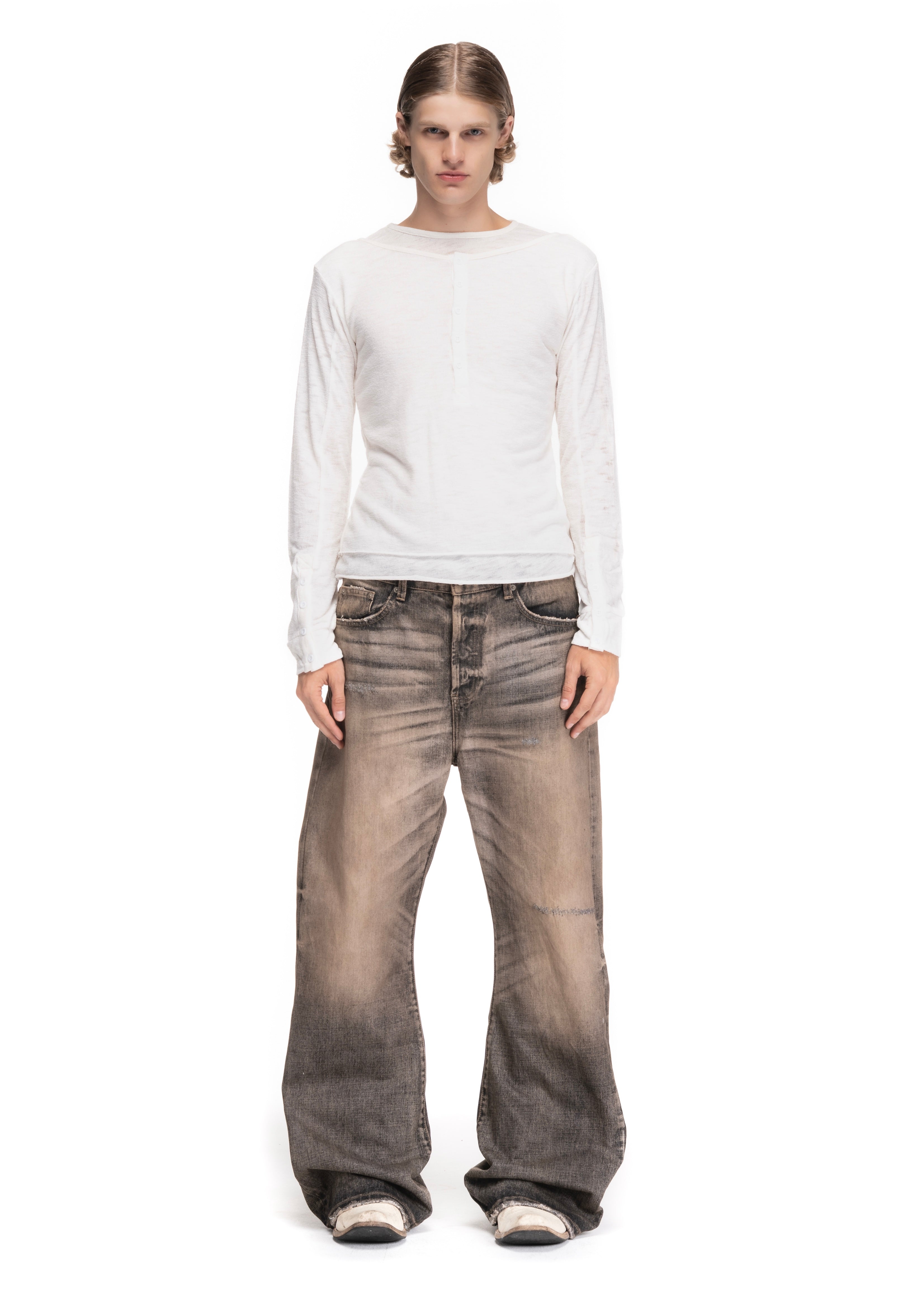 SOLAR FADE SELVEDGE DENIM BOOTCUT – NO/FAITH STUDIOS