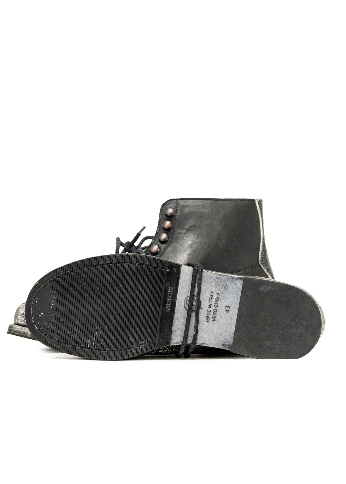 UTILITY BOOTS CRACKED BLACK