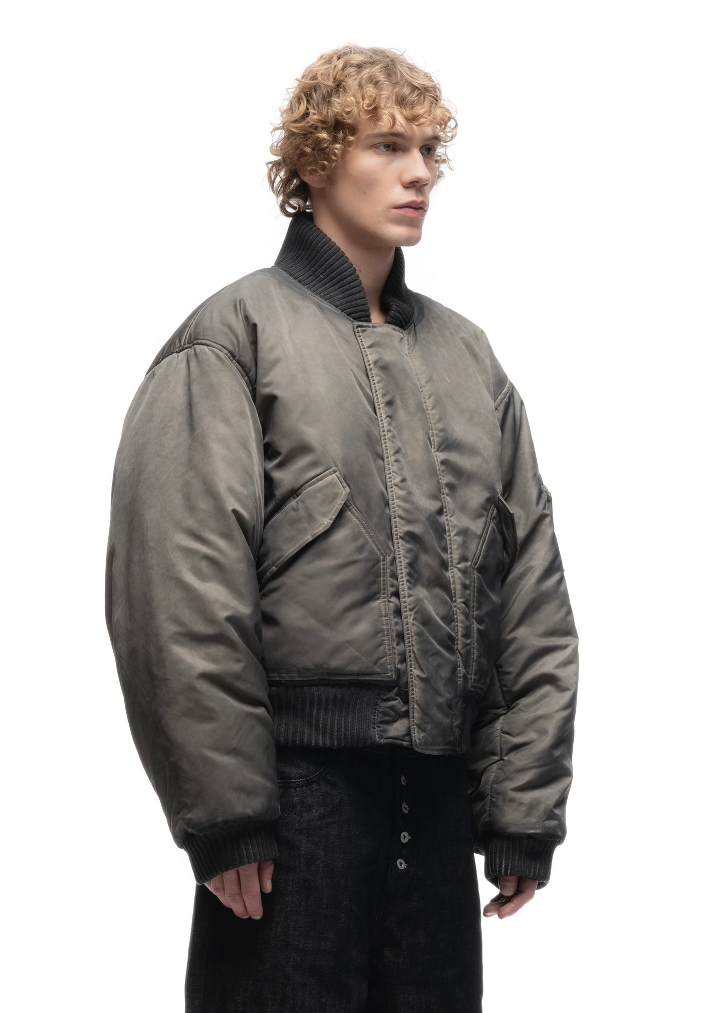 REVERSIBLE BASIC ONYX BOMBER JACKET BEIGE