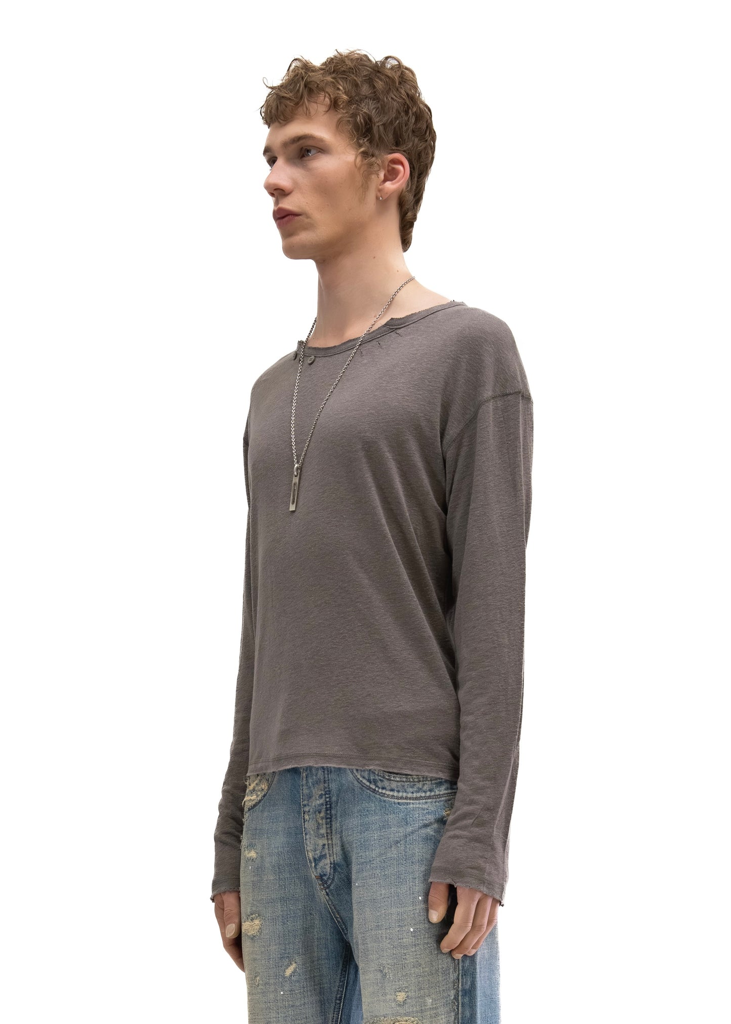 HERITAGE BUTTON-UP LONGSLEEVE TAUPE