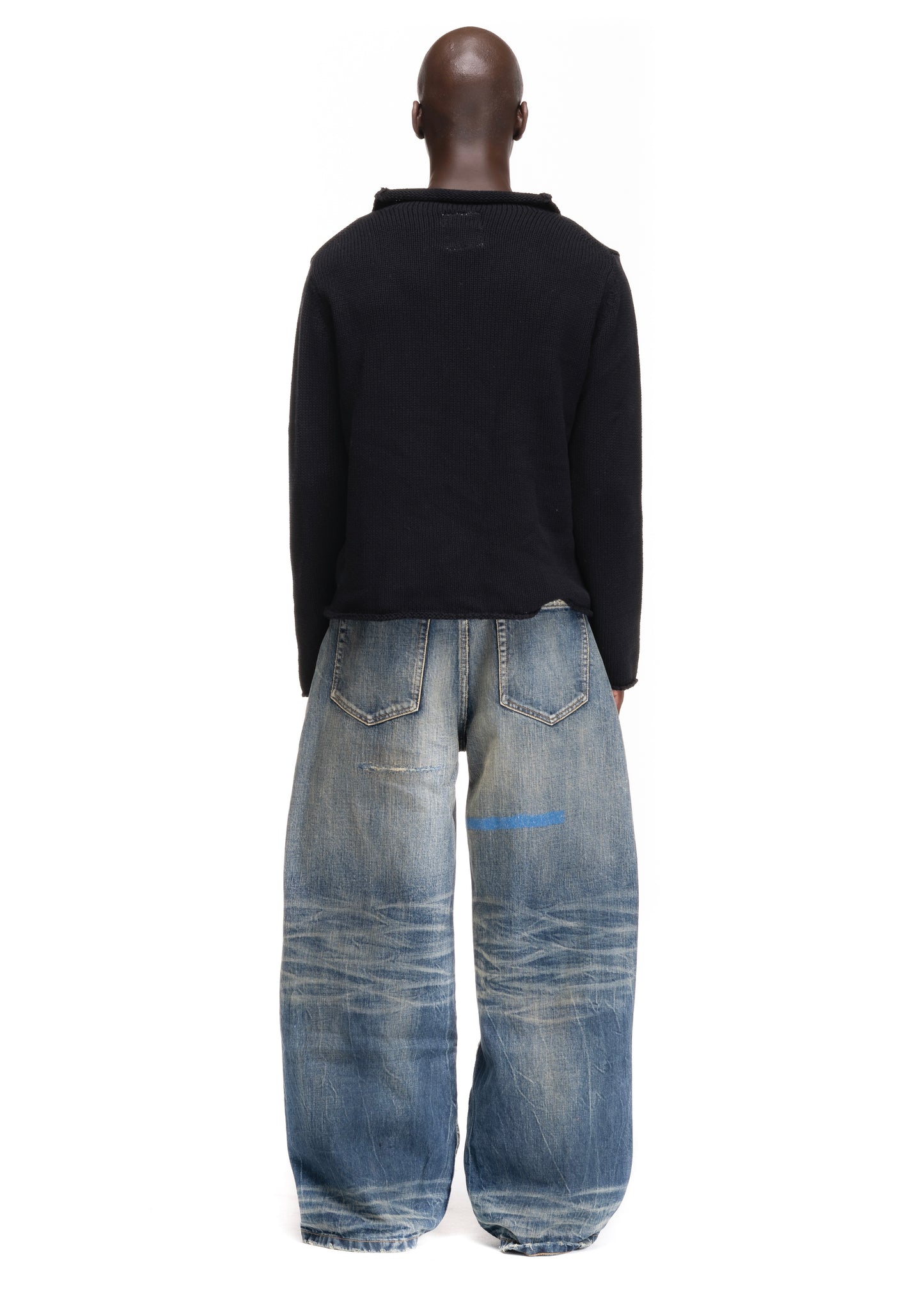 REPAIRED RUST SELVEDGE DENIM LOOSE FIT