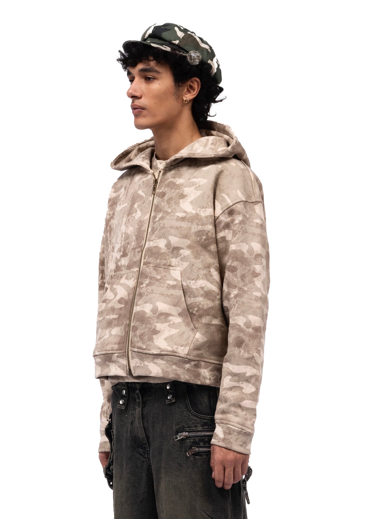 CAMO MONOGRAM ZIP JACKET – NO/FAITH STUDIOS