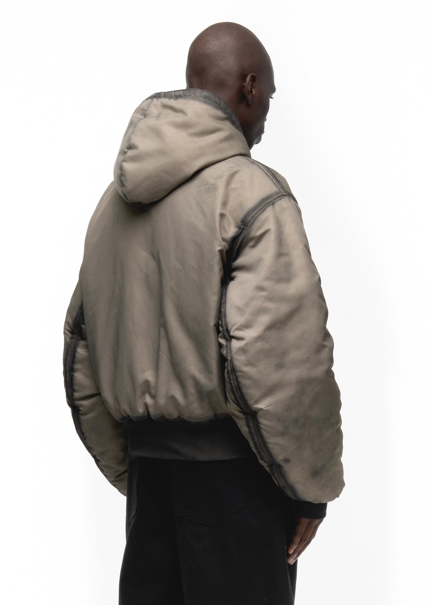 REVERSIBLE ONYX BOMBER JACKET BEIGE