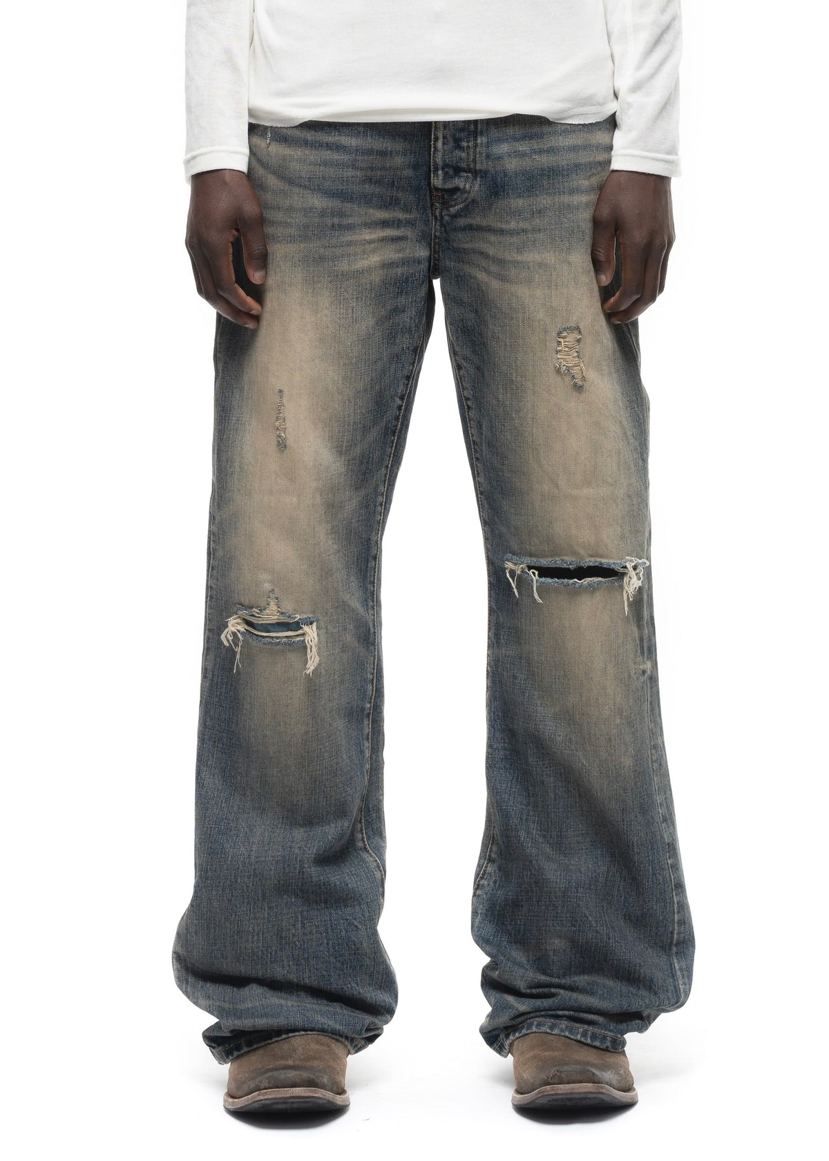 JAPANESE SELVEDGE WORN BOOTCUT DENIM – NO/FAITH STUDIOS