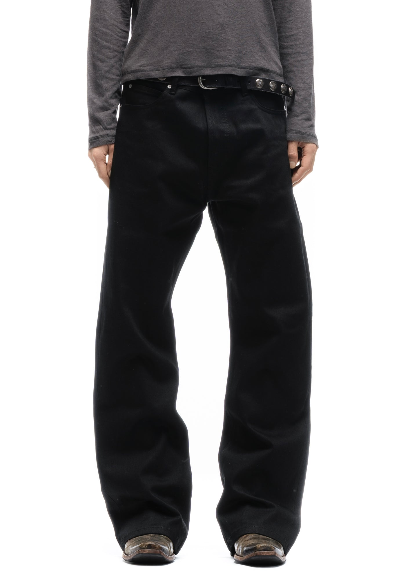 JAPANESE SELVEDGE BOOTCUT DENIM BLACK