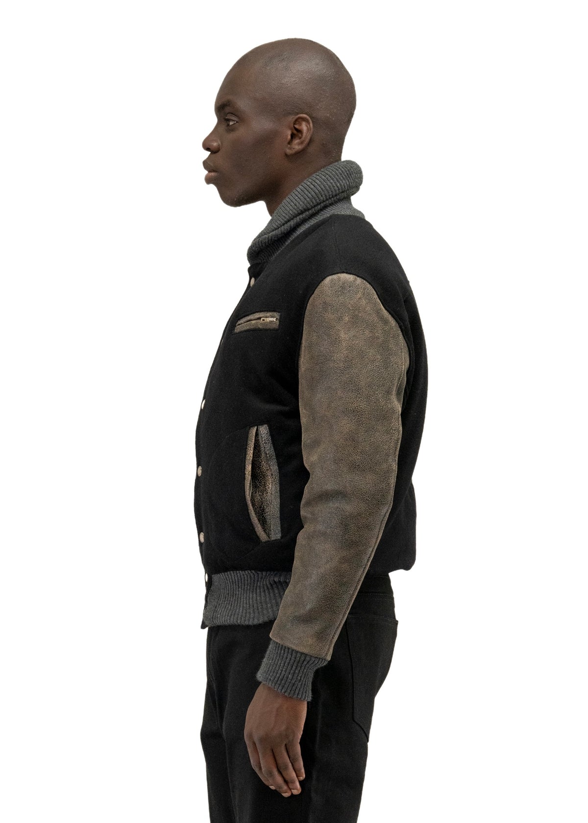 RIDER WOOL LEATHER JACKET