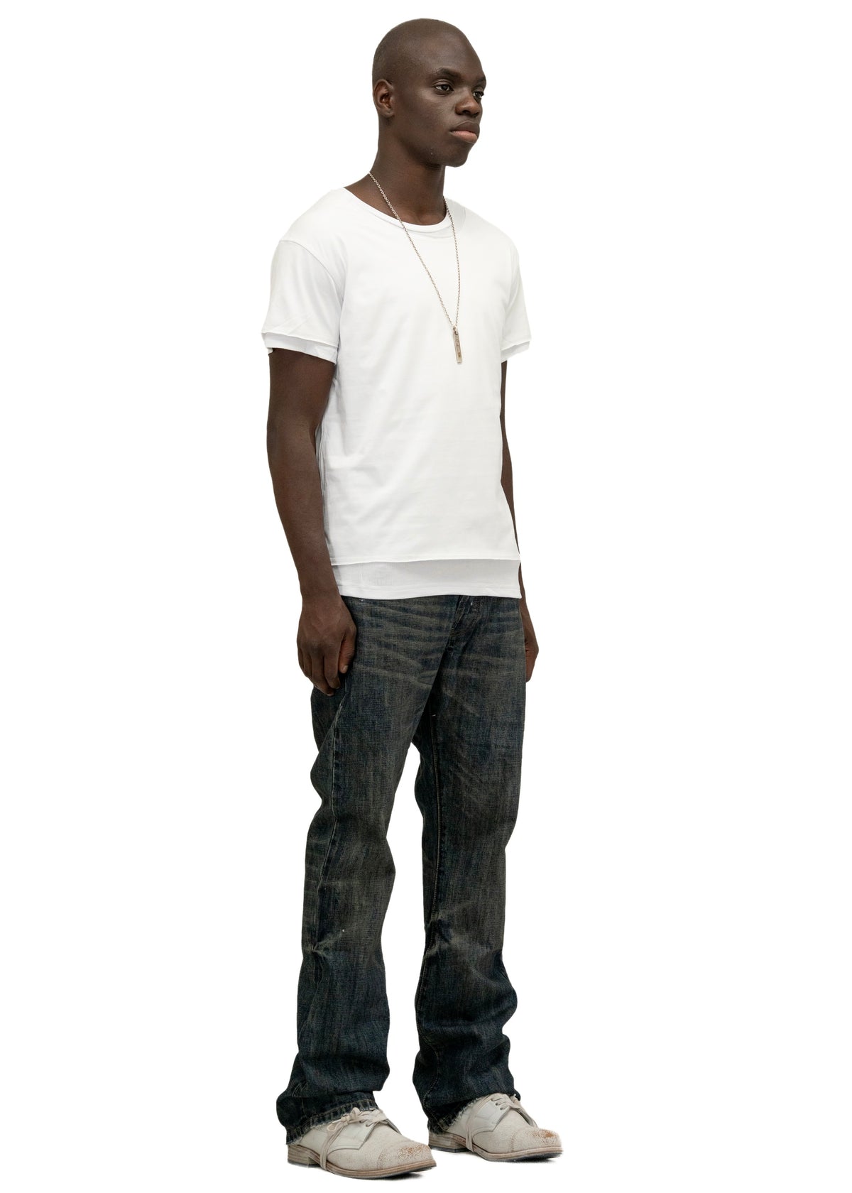 DOUBLE-LAYERED T-SHIRT WHITE