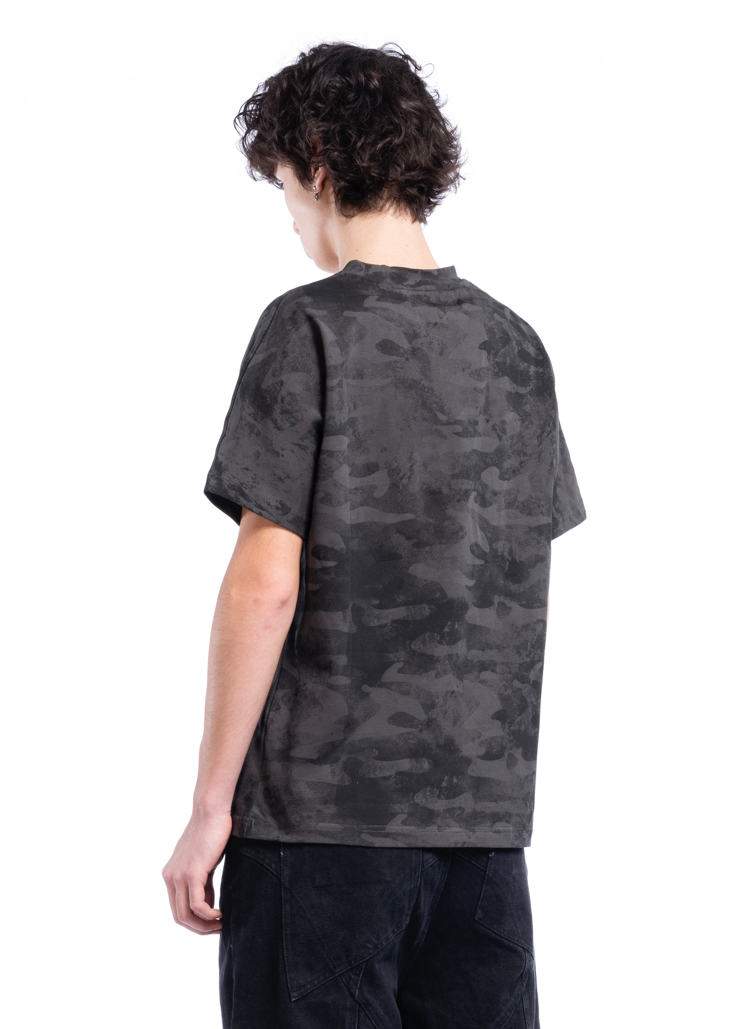 CAMO MONOGRAM T-SHIRT BLACK