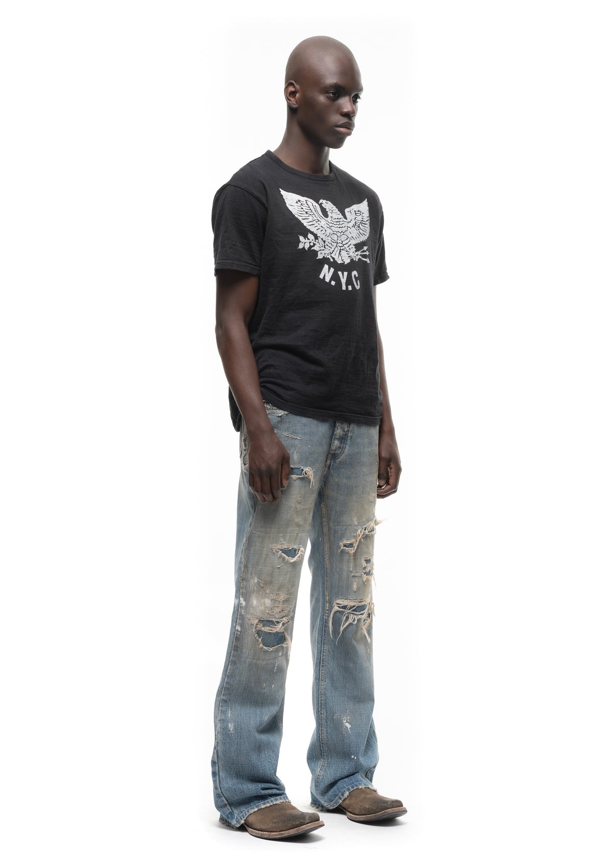 ITALIAN SEWN & WORN BOOTCUT DENIM