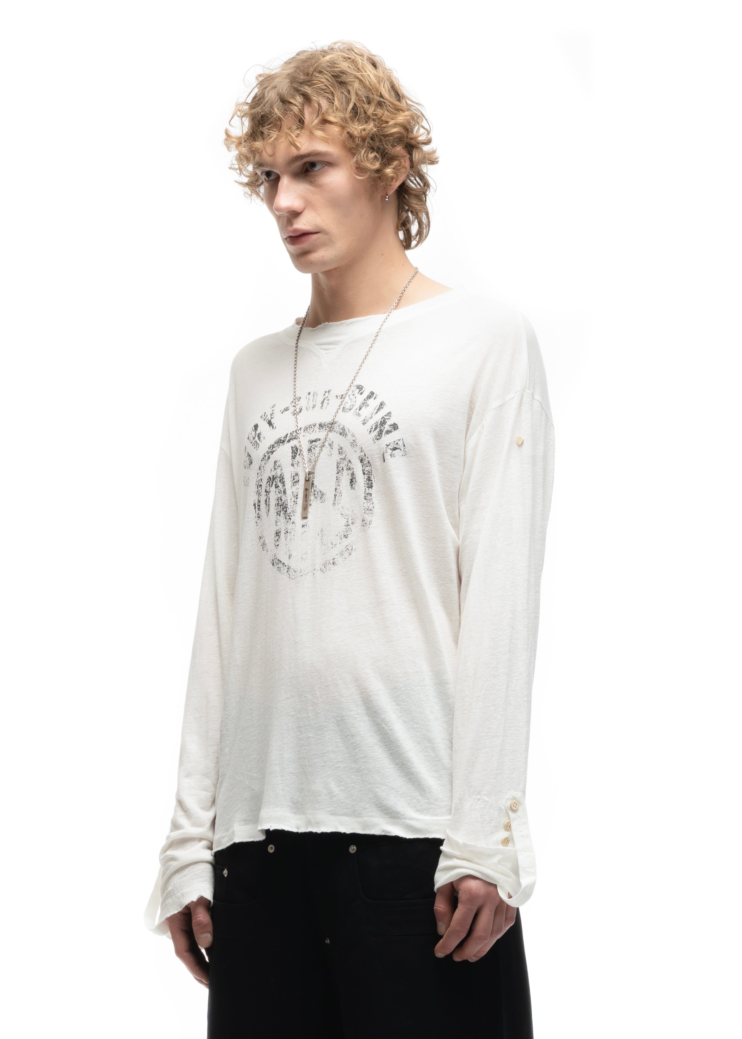 NFS IVRY LONGSLEEVE WHITE – NO/FAITH STUDIOS