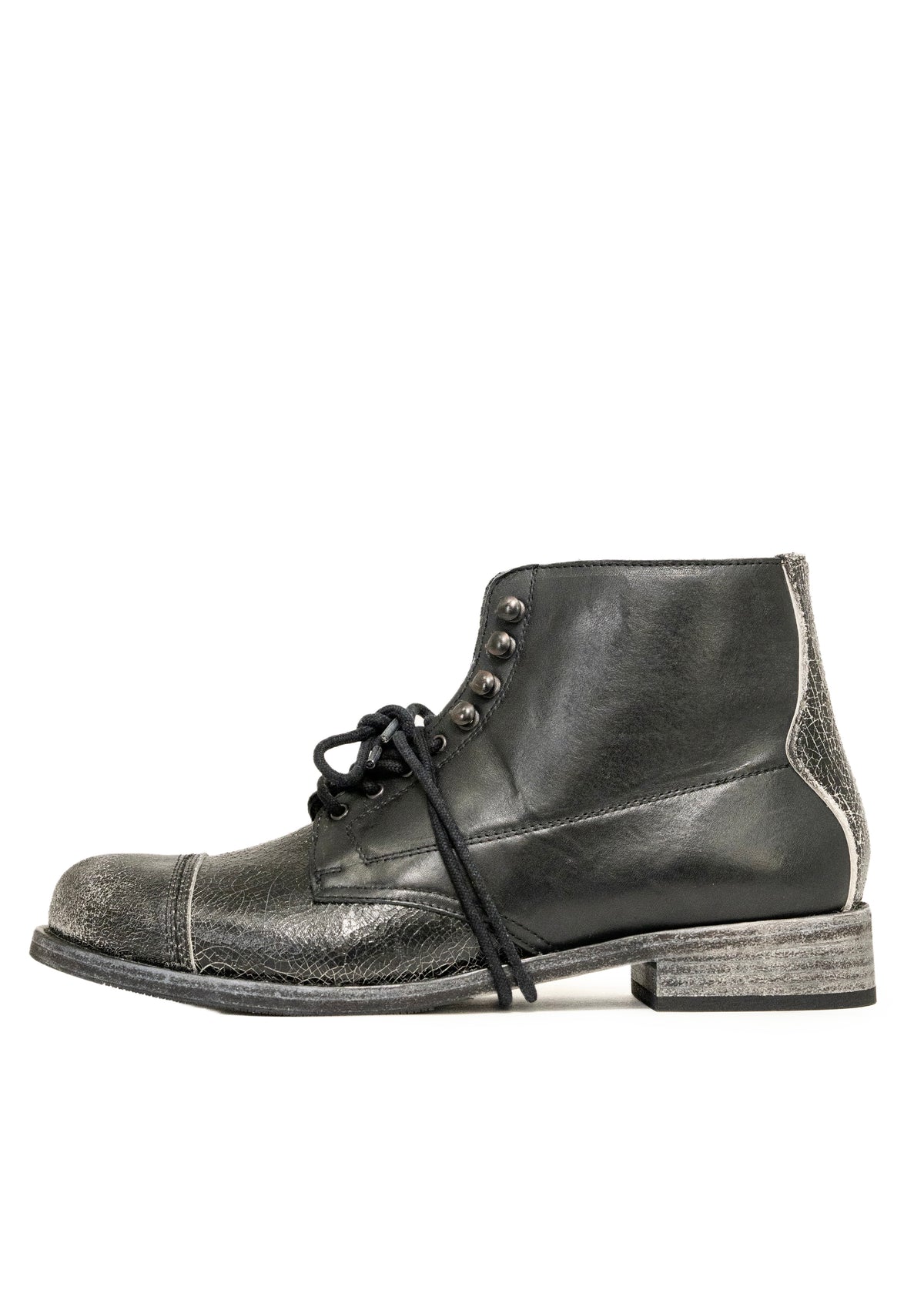 UTILITY BOOTS CRACKED BLACK