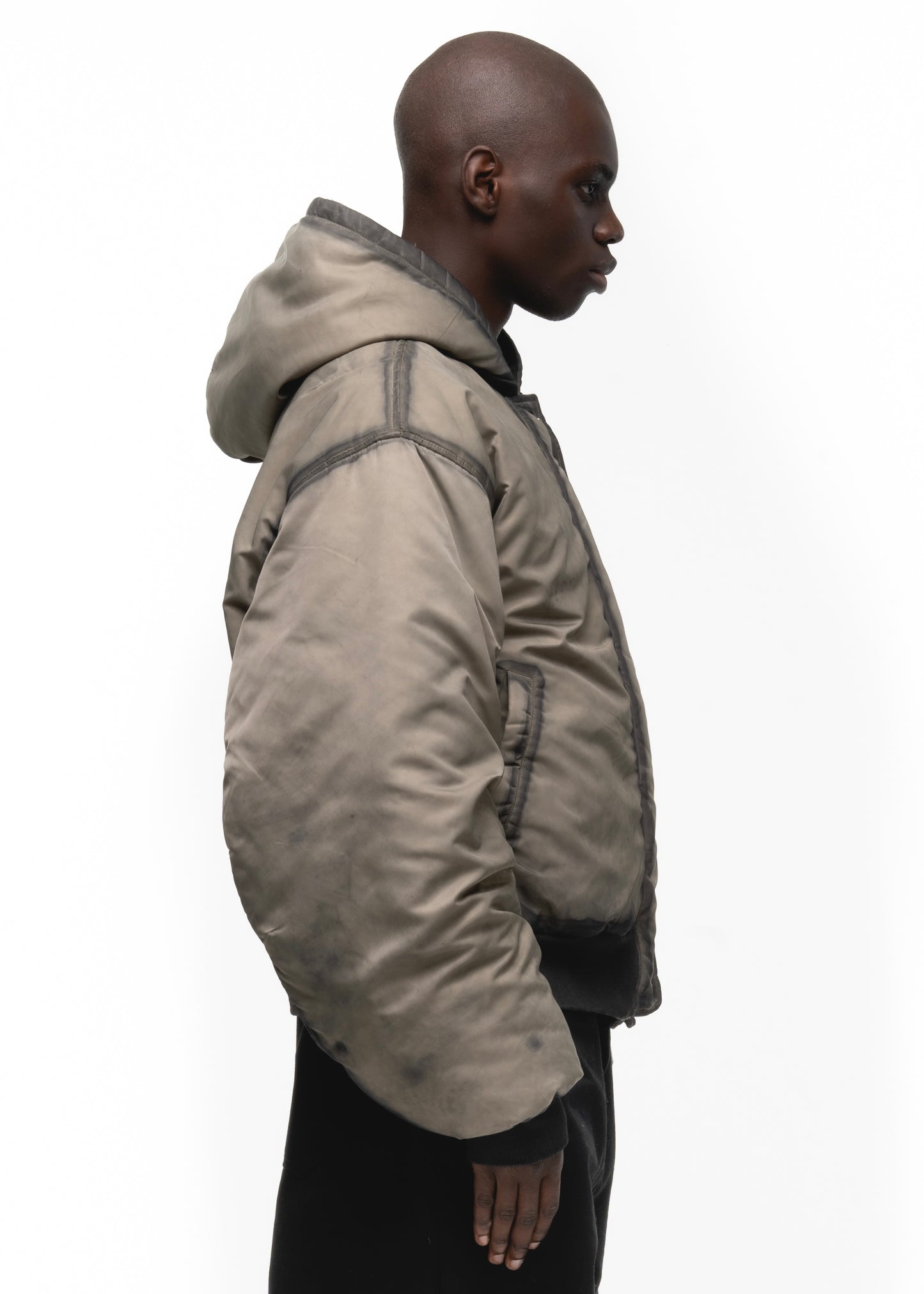 REVERSIBLE ONYX BOMBER JACKET BEIGE