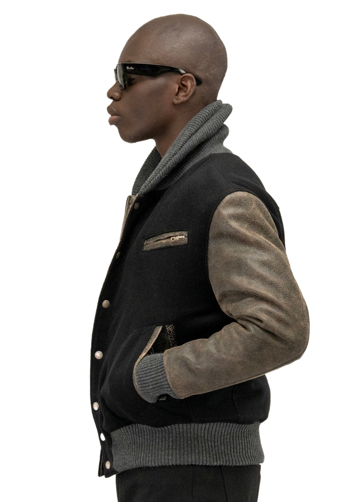 RIDER WOOL LEATHER JACKET
