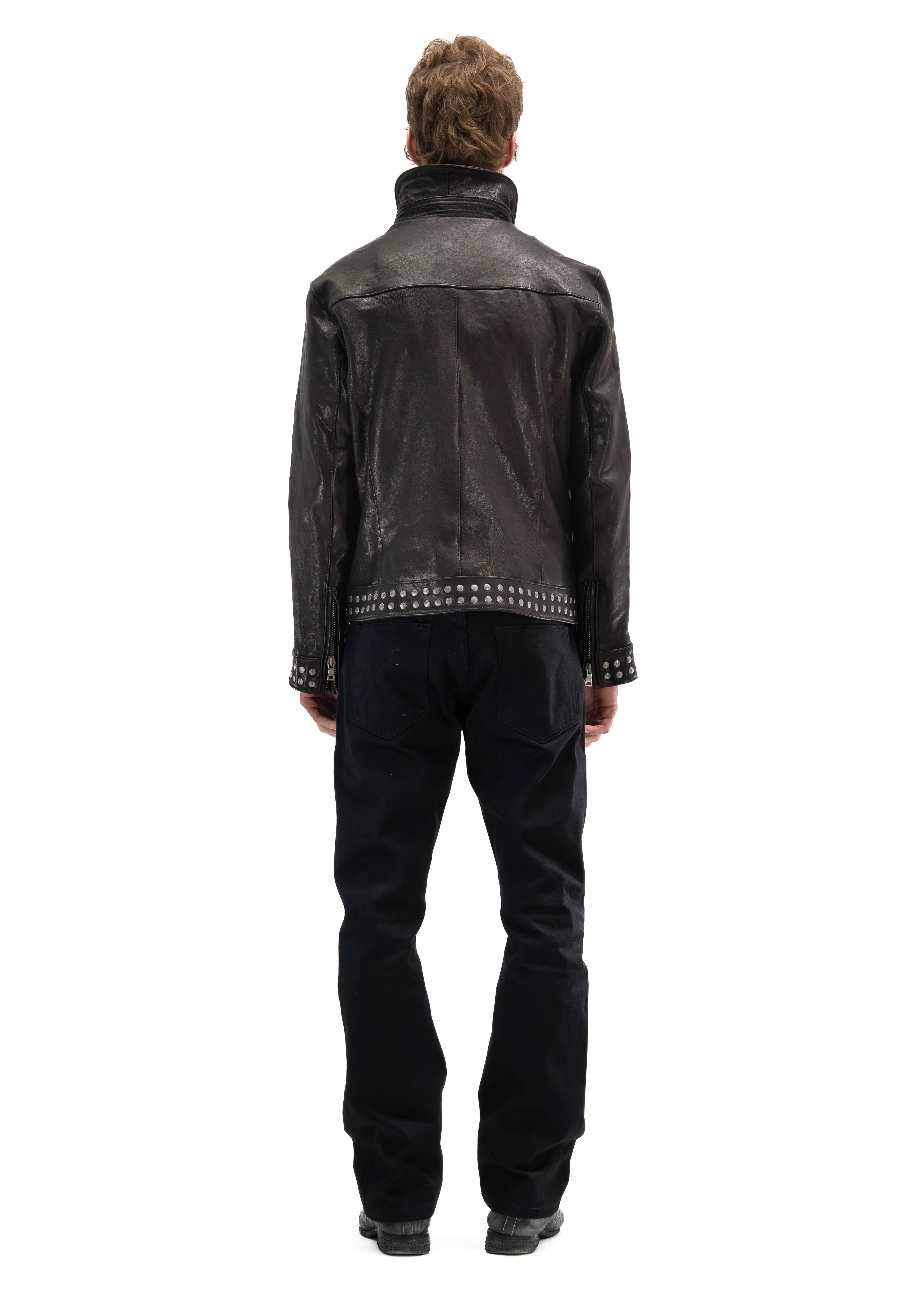 STUDDED HIGHWAY LEATHER JACKET – NO/FAITH STUDIOS