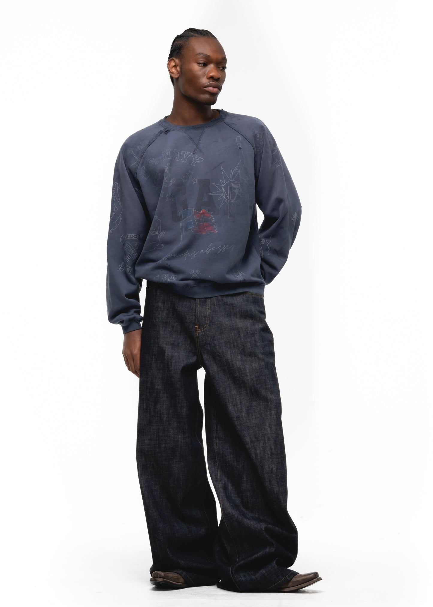 RAW DENIM JAPANESE ULTRA LOOSE BLUE