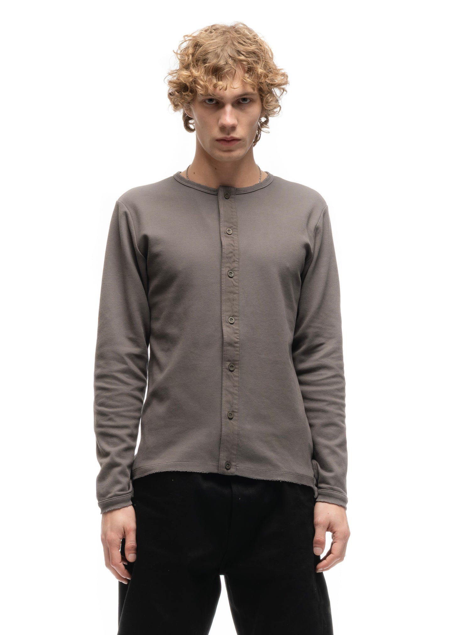 JAPANESE BUTTON-UP CARDIGAN GREY