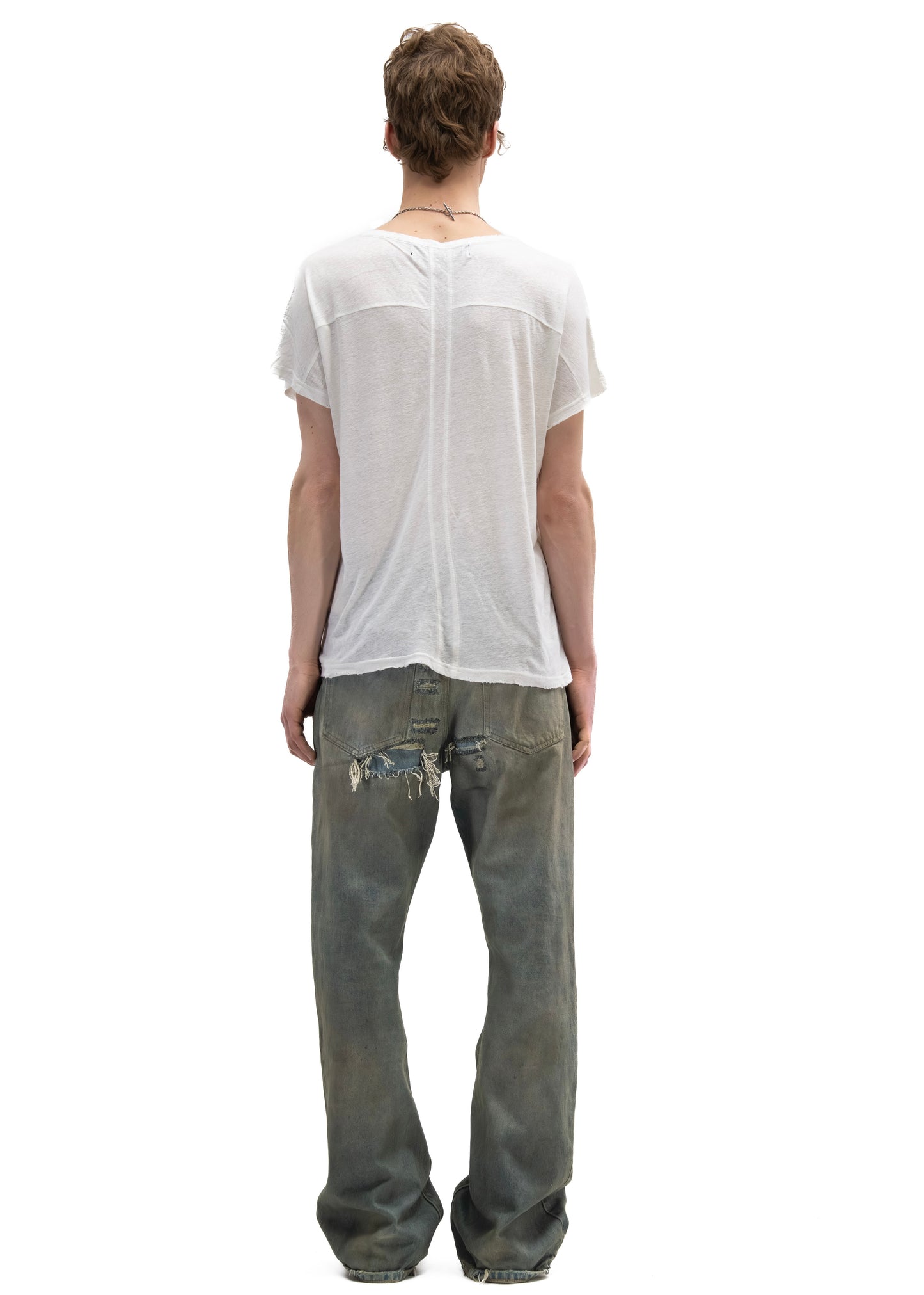 SHADOW SLEEVE T-SHIRT WHITE