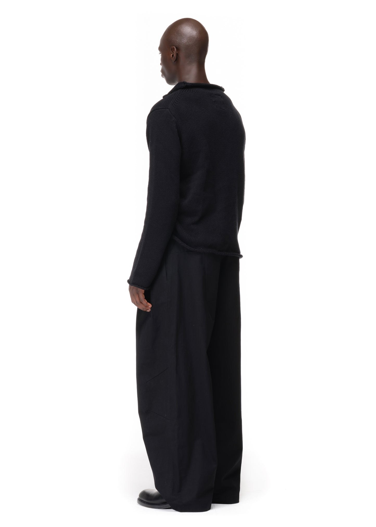 NFS PLEATED SUIT PANTS BLACK