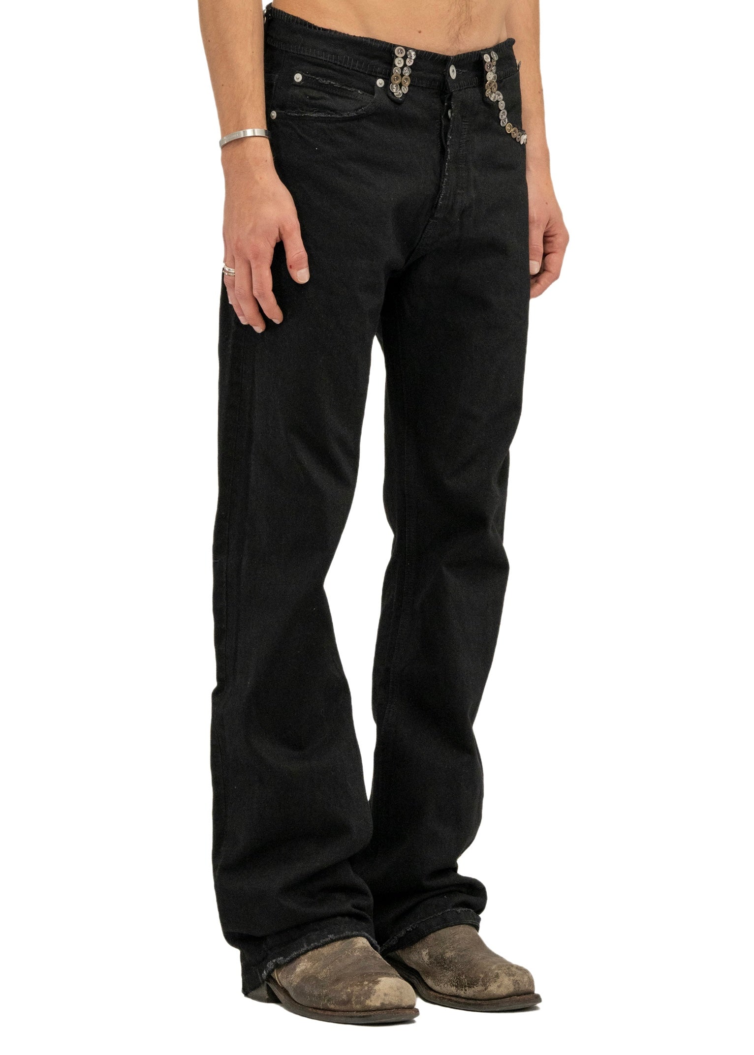 F8 REWORKED PANTS BLACK – NO/FAITH STUDIOS