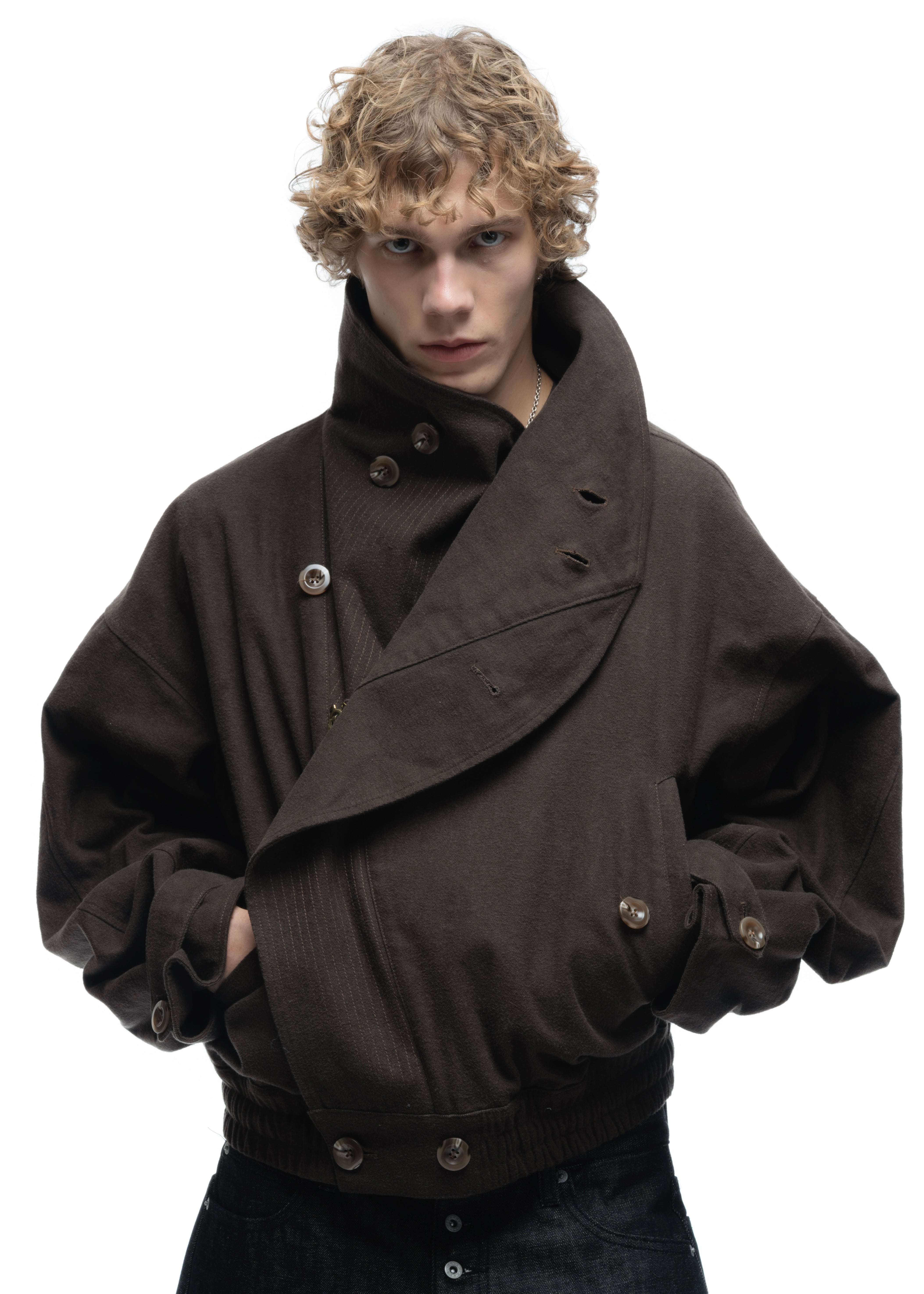 MOLESKIN JACKET BROWN – NO/FAITH STUDIOS