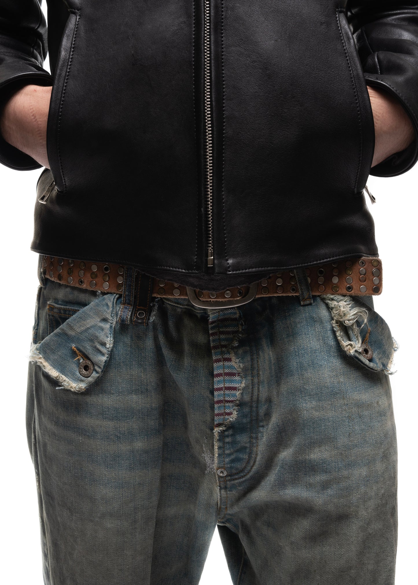 BIKER ONE CUT LEATHER JACKET
