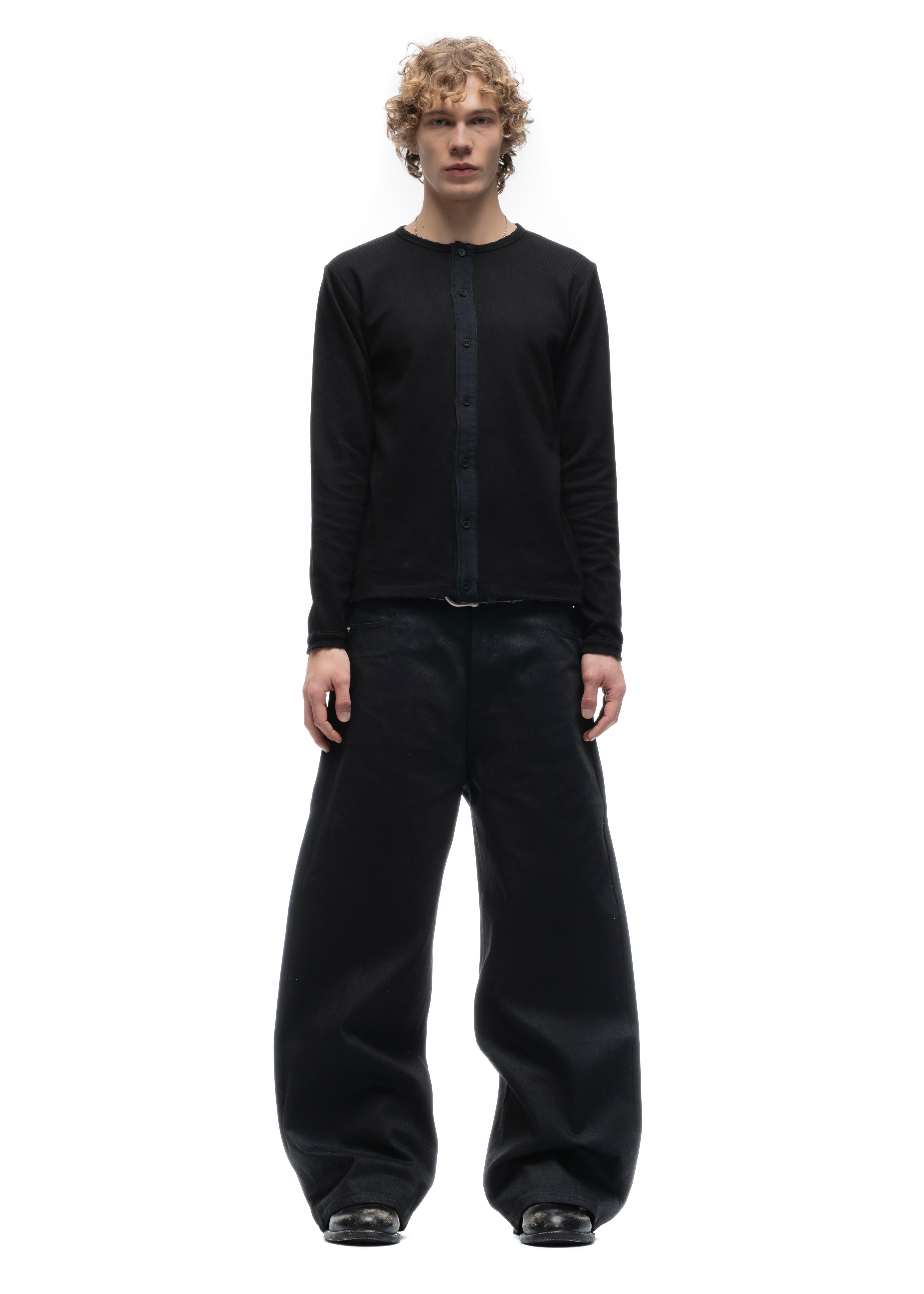 JAPANESE SELVEDGE LOOSE DENIM BLACK – NO/FAITH STUDIOS