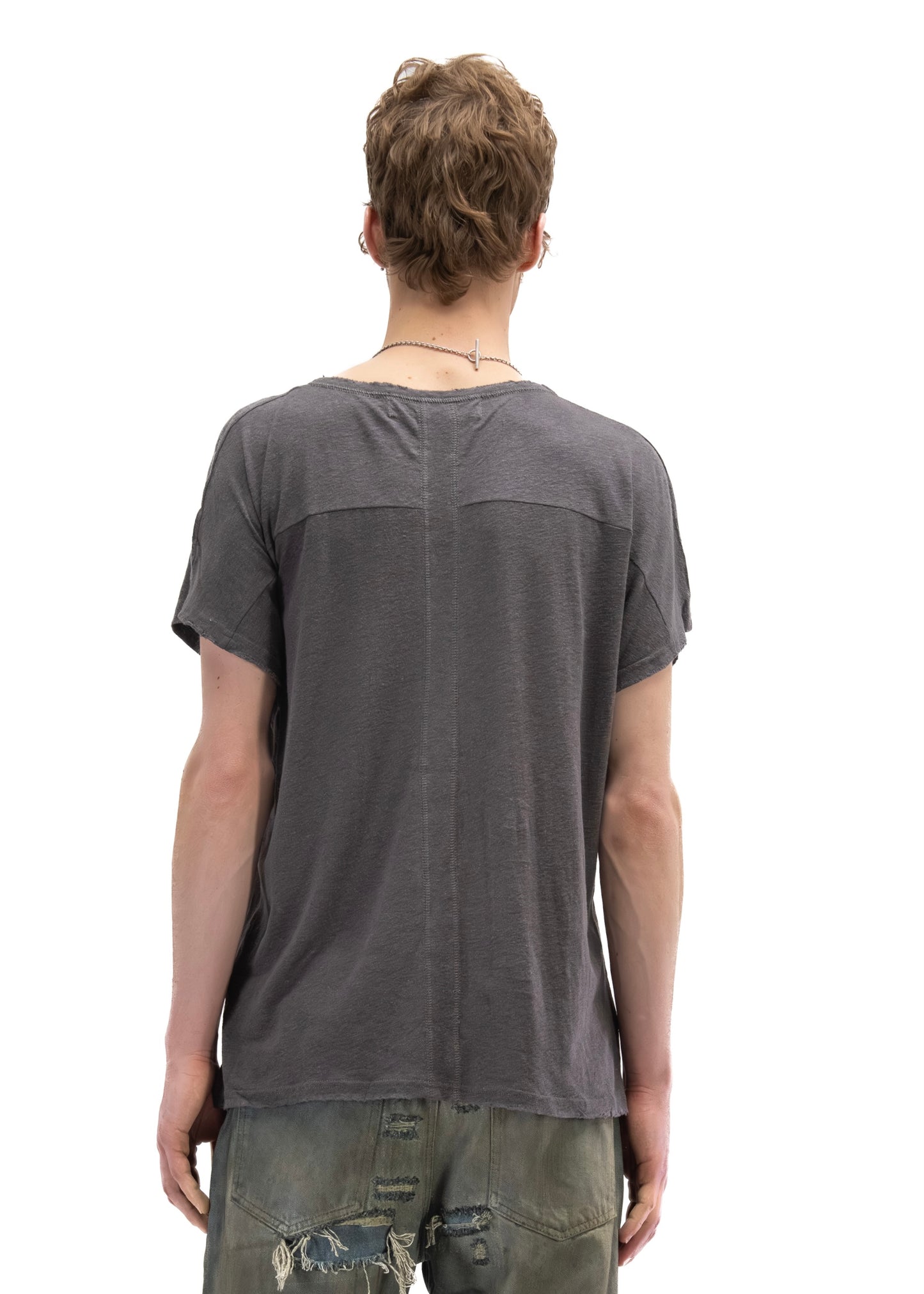 SHADOW SLEEVE T-SHIRT GREY