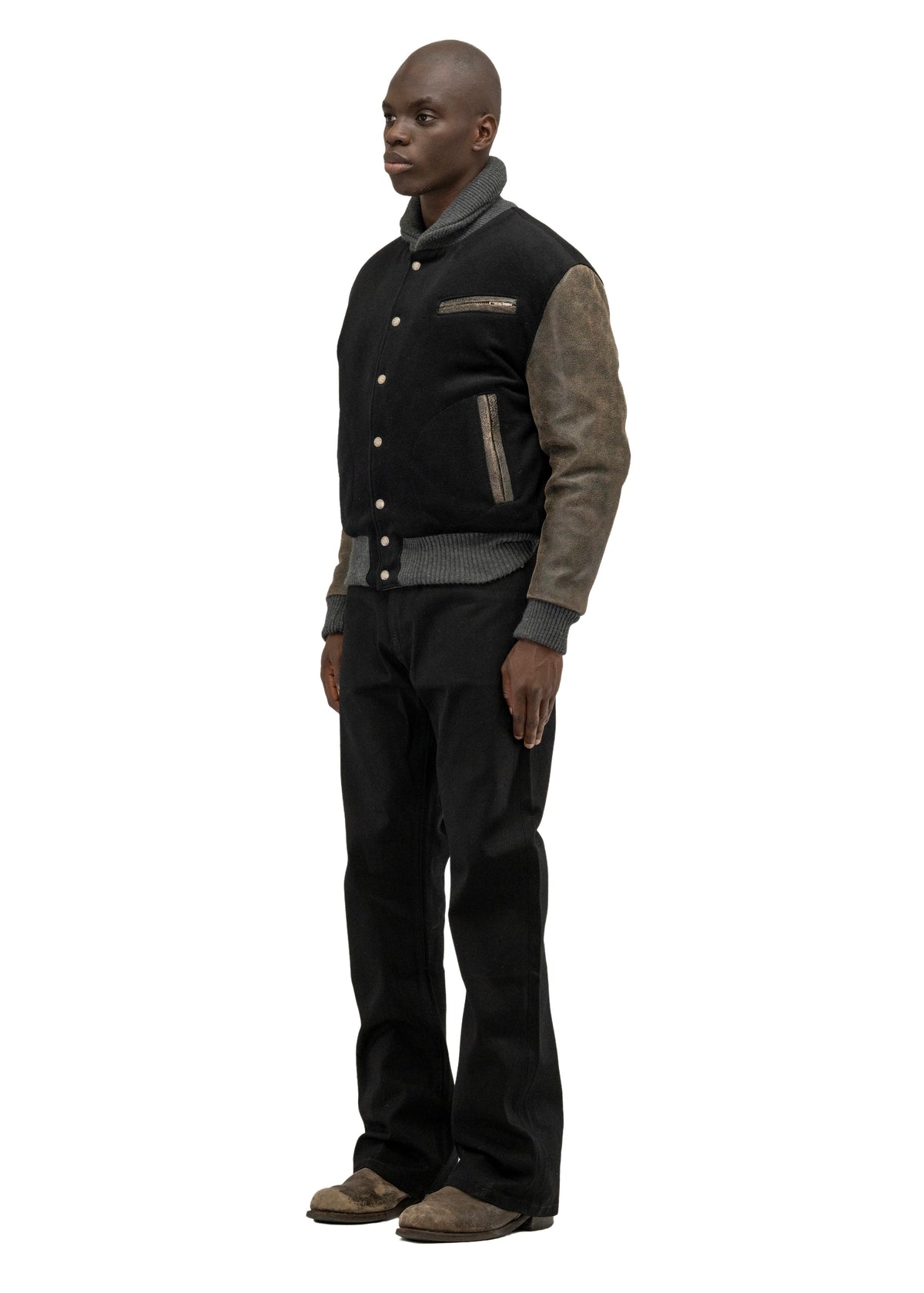 RIDER WOOL LEATHER JACKET
