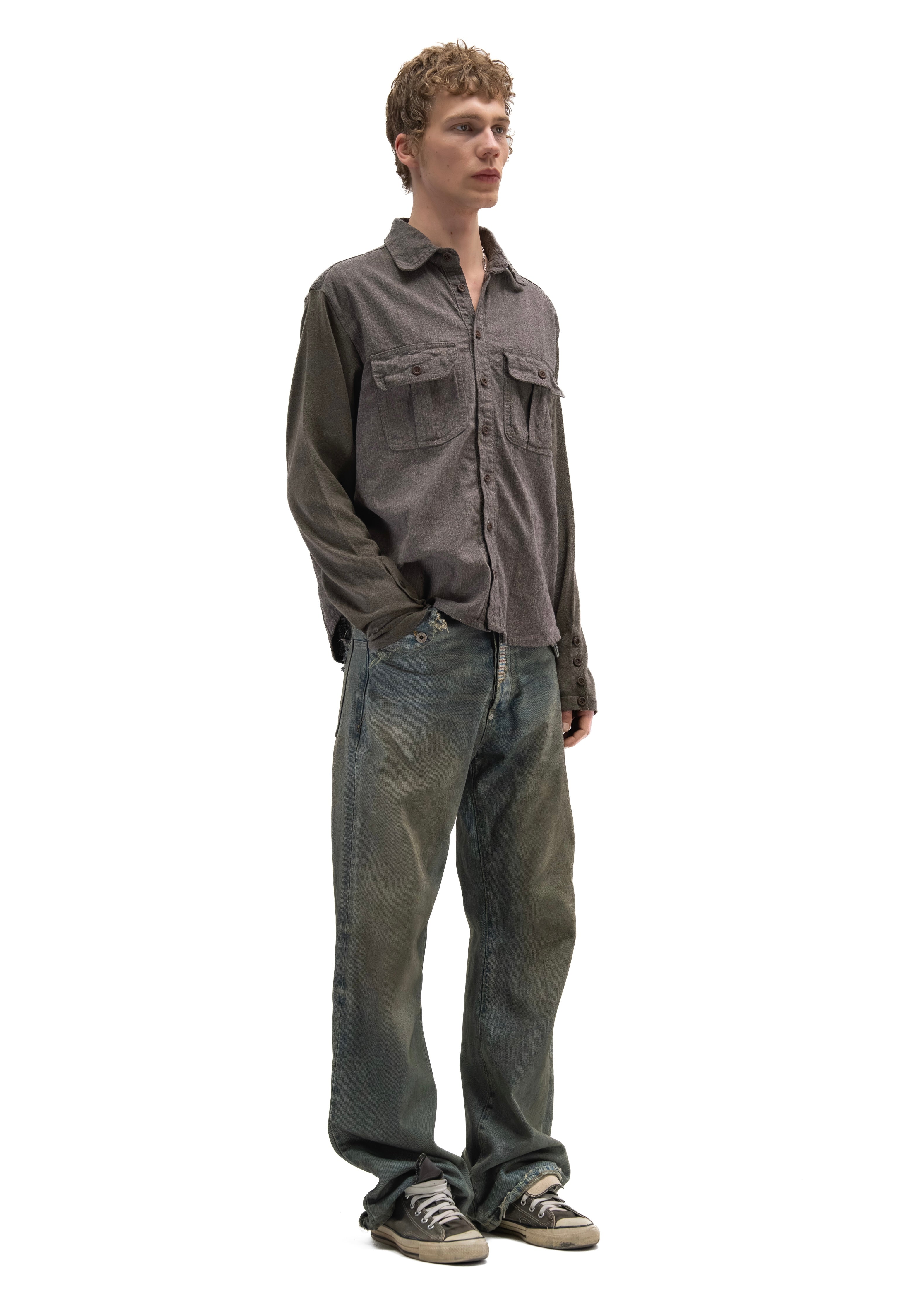 TREVOR BUTTON LONGSLEEVE SHIRT – NO/FAITH STUDIOS