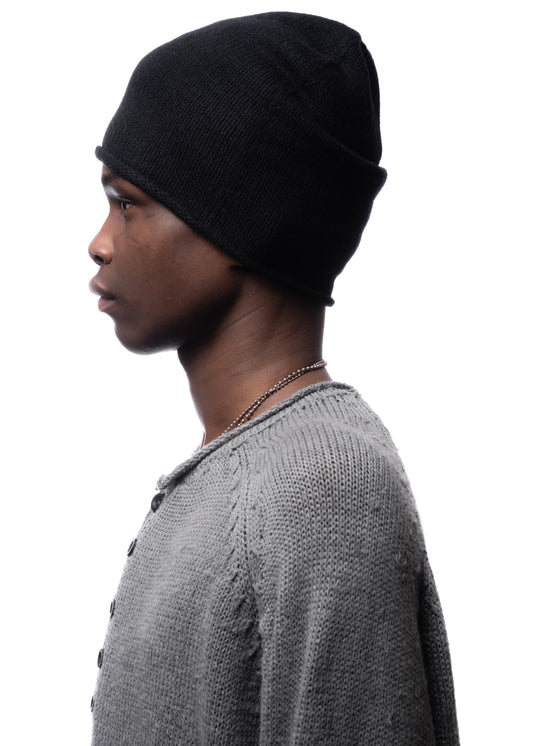 ALASKA WOOL BEANIE BLACK