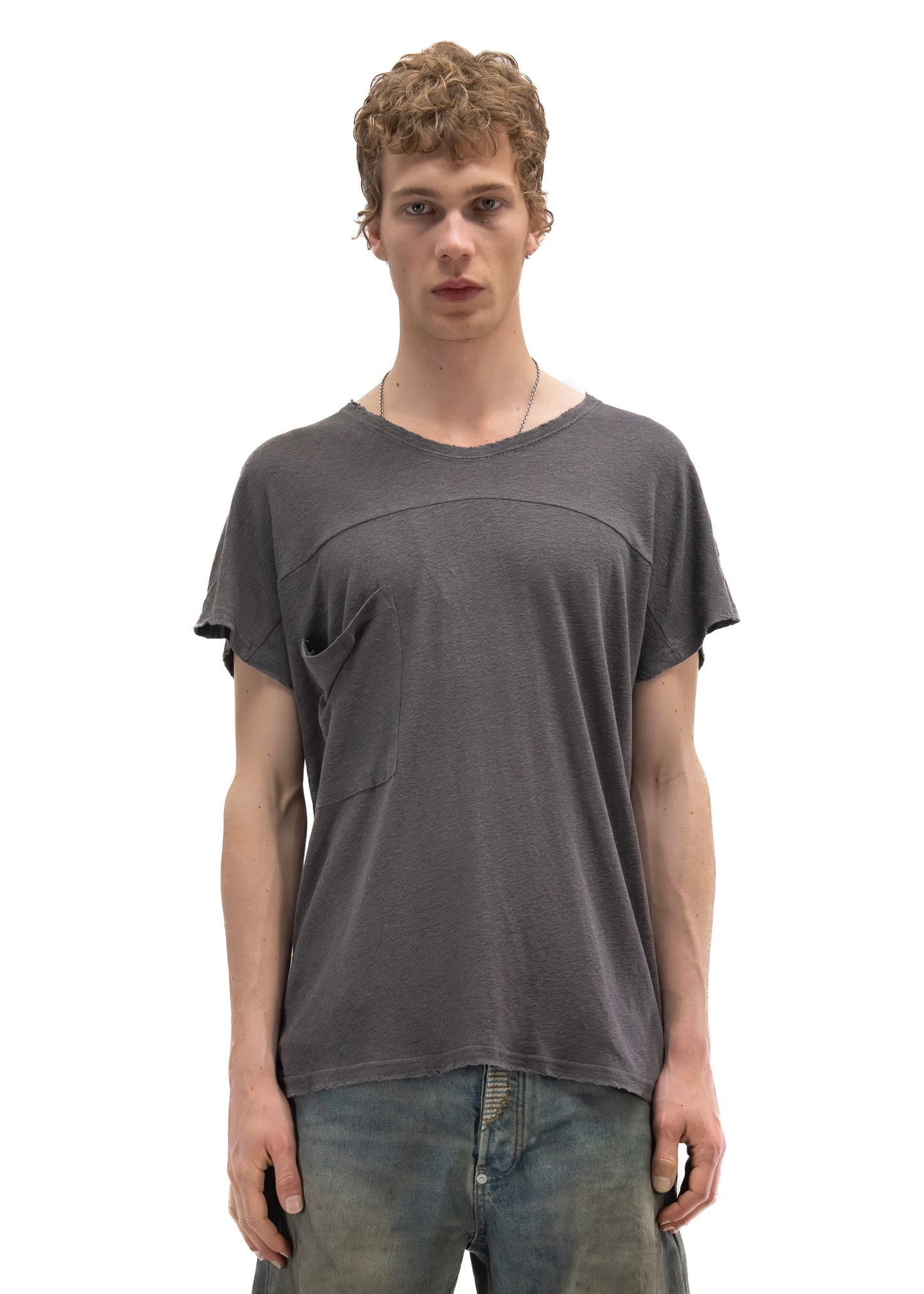 SHADOW SLEEVE T-SHIRT GREY
