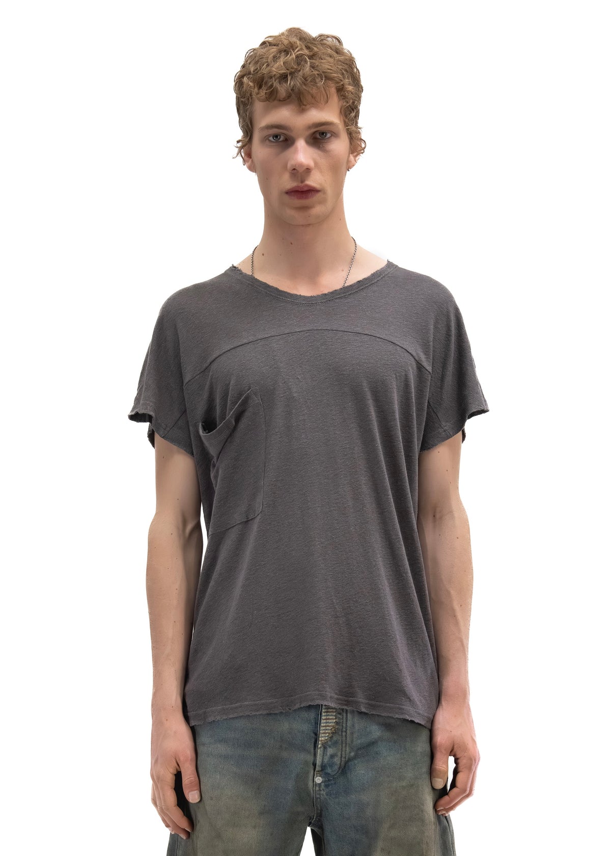SHADOW SLEEVE T-SHIRT GREY