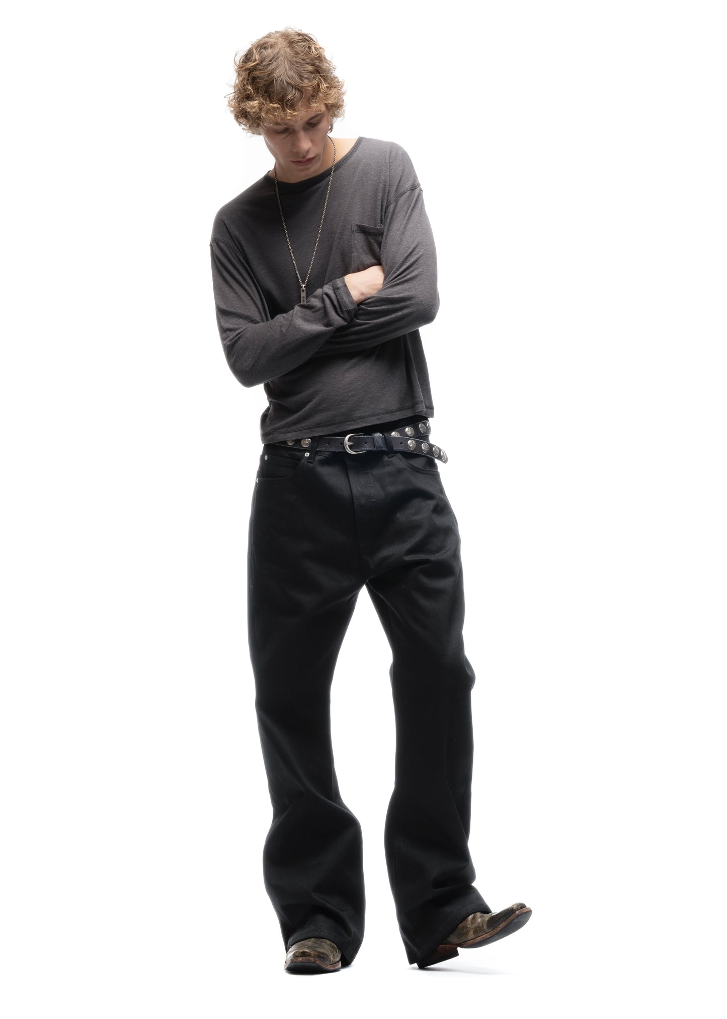 JAPANESE SELVEDGE BOOTCUT DENIM BLACK