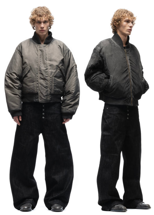 REVERSIBLE BASIC ONYX BOMBER JACKET BEIGE