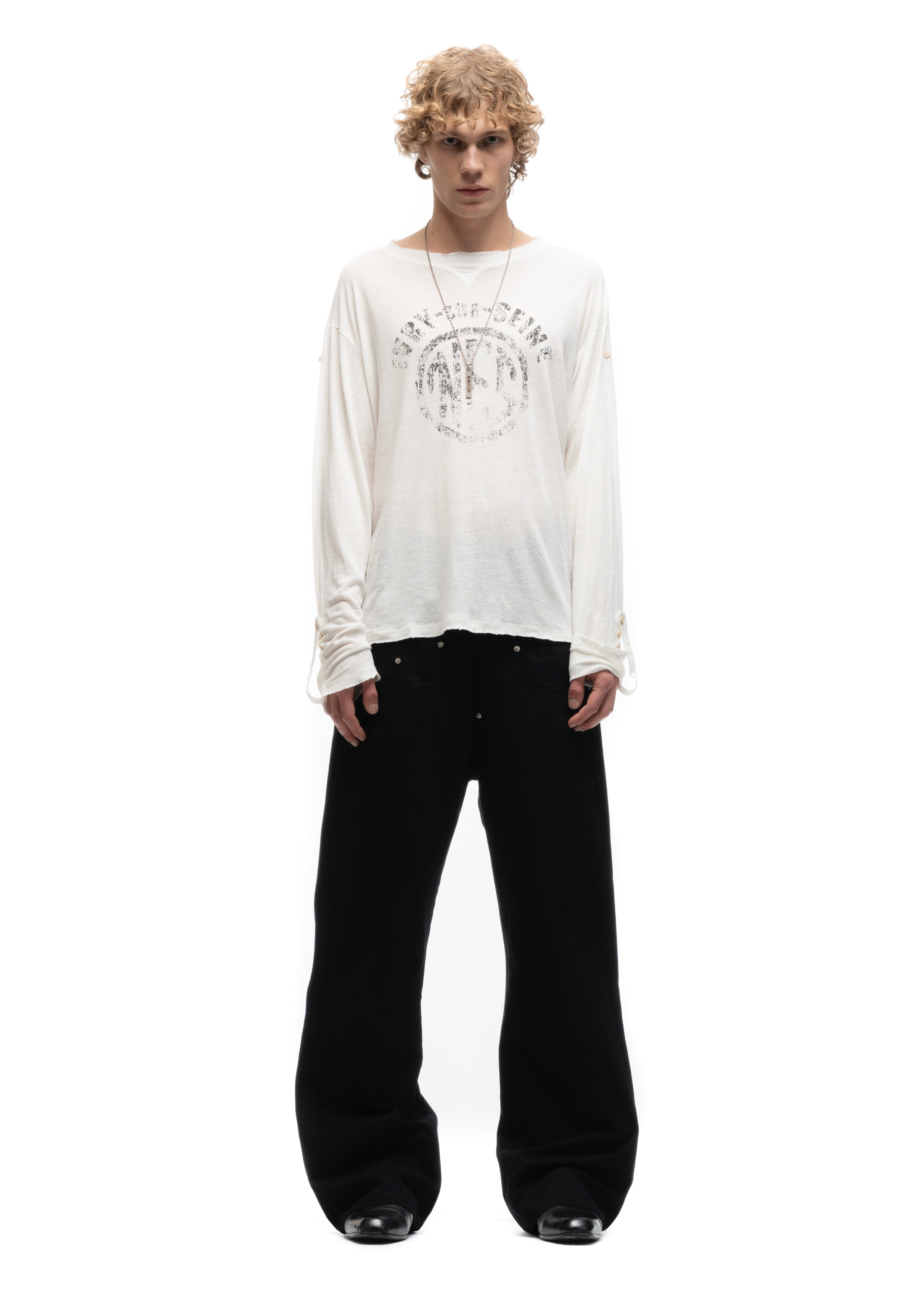 NFS IVRY LONGSLEEVE WHITE – NO/FAITH STUDIOS