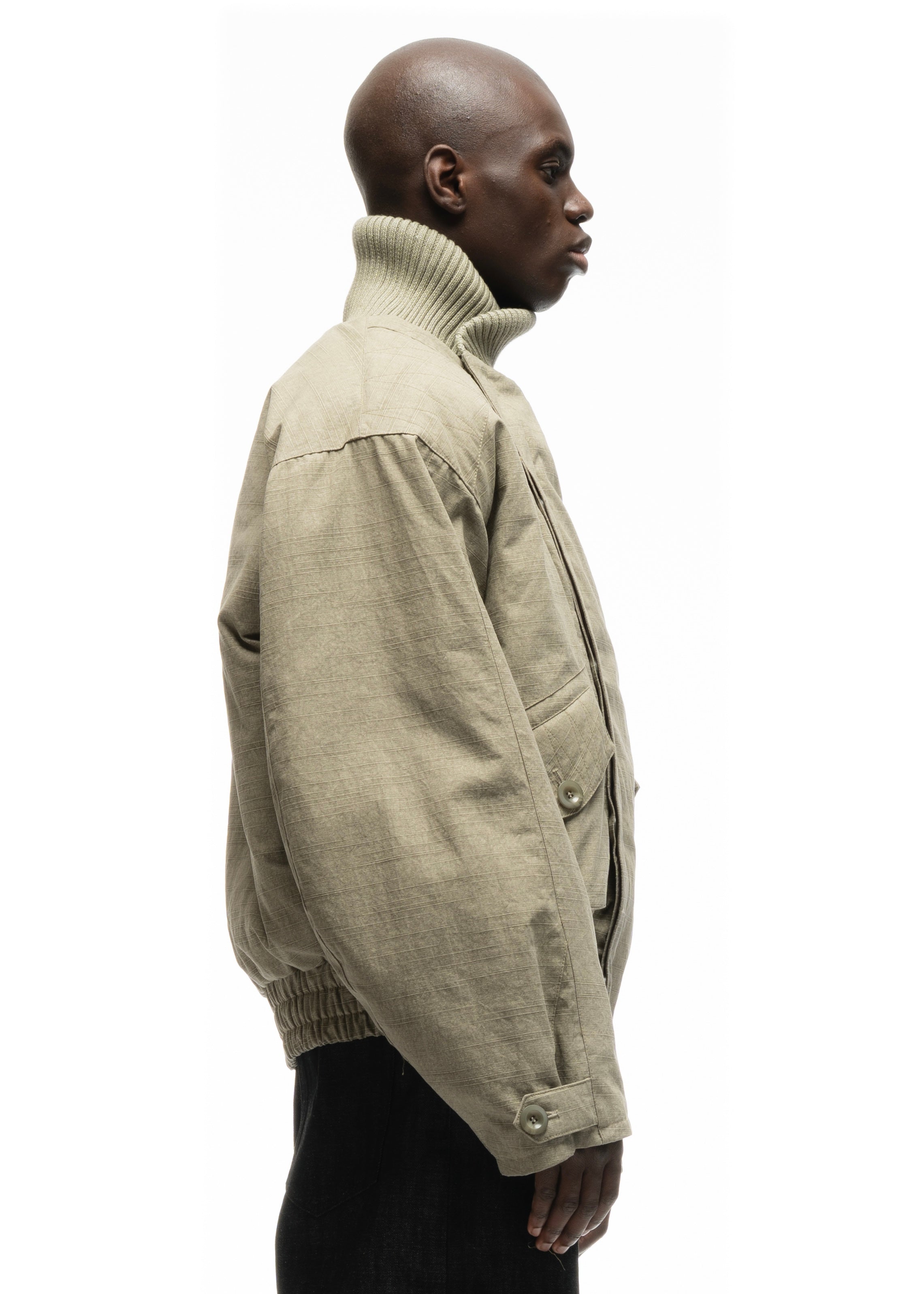 高校生NO/FAITH STUDIOS FLIGHT J JAPANESE FLIGHT PADDED BOMBER JACKET CONCRETE BEIGE – NO/FAITH STUDIOS
