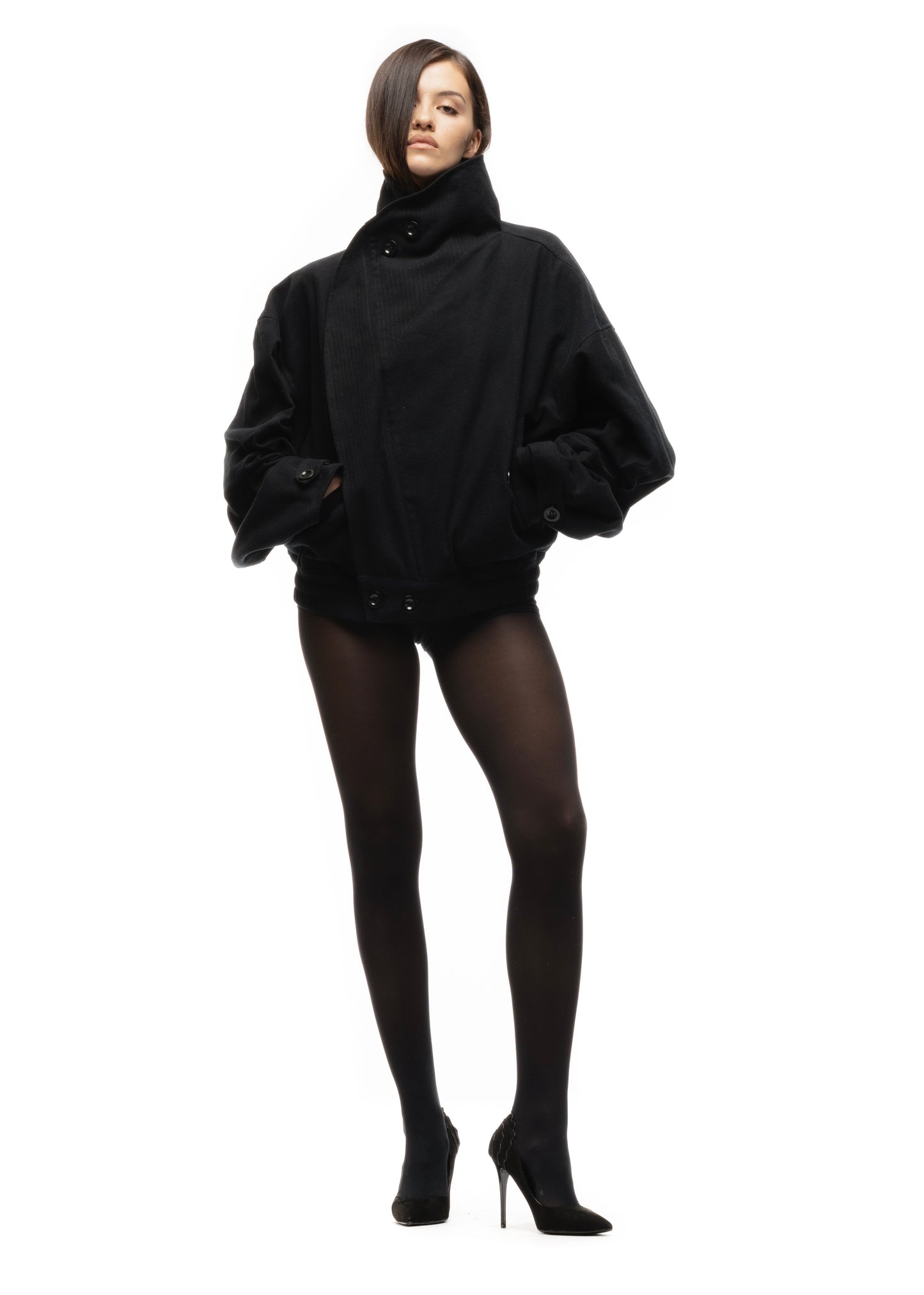 MOLESKIN JACKET BLACK FEMALE