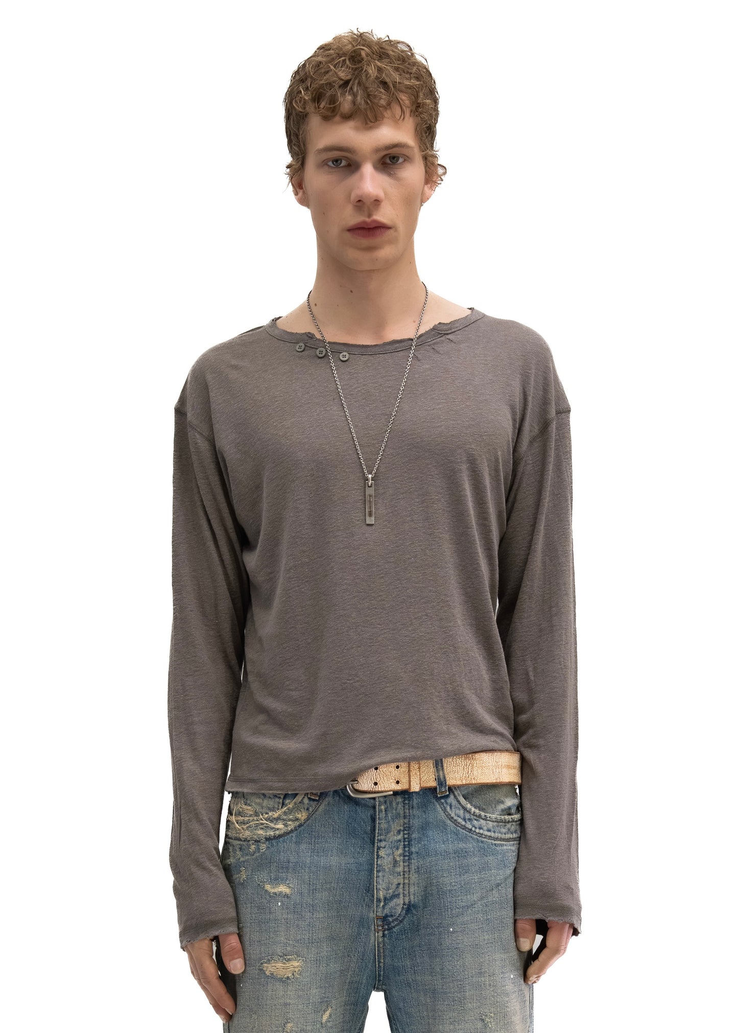 HERITAGE BUTTON-UP LONGSLEEVE TAUPE