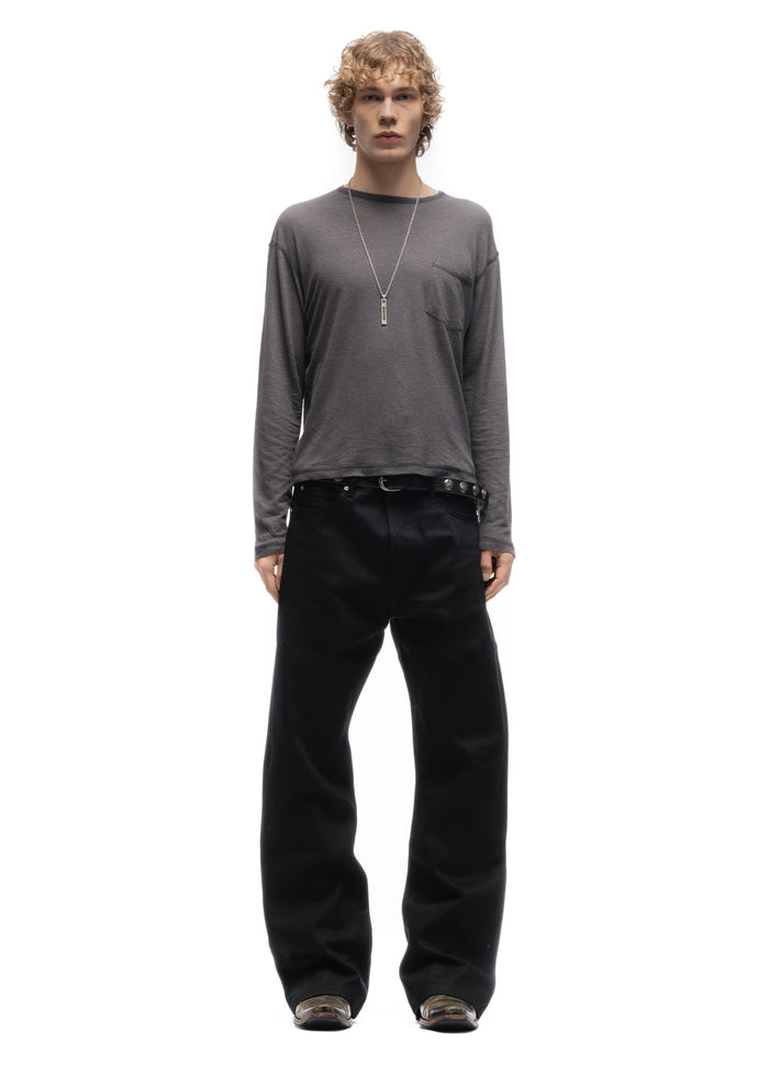 JAPANESE SELVEDGE BOOTCUT DENIM BLACK